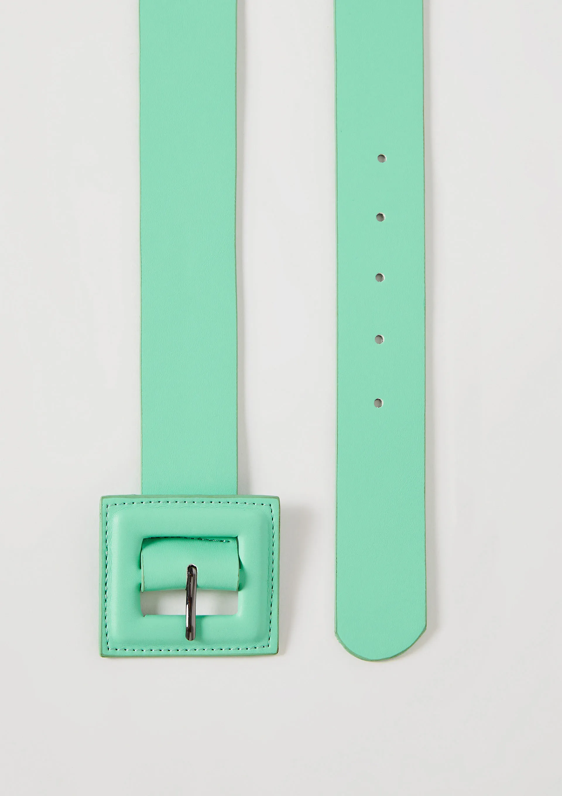 Cinto Feminino Sintético Com Fivela Quadrada - Verde