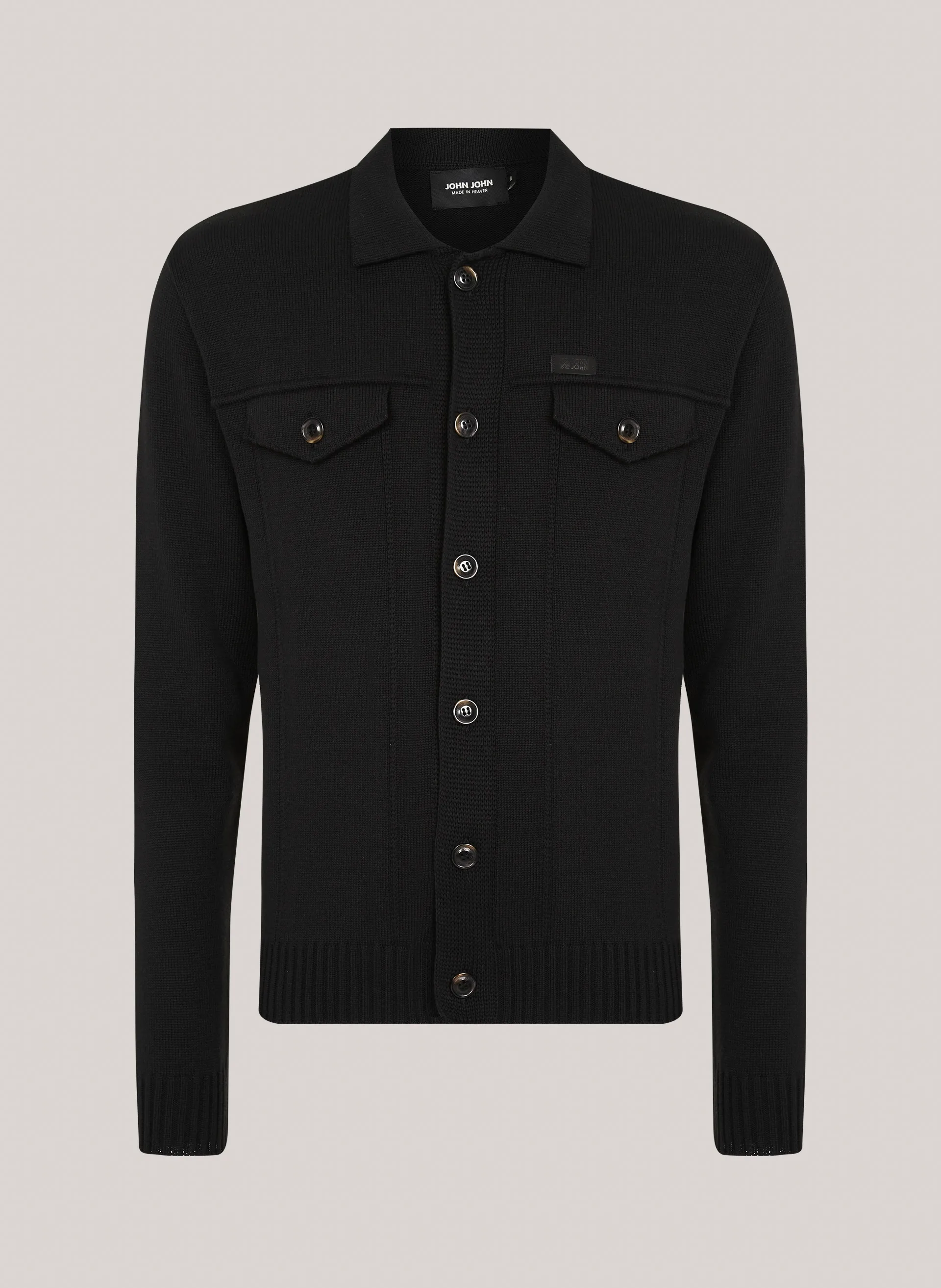 Suéter Tricot Reto Preto John John Masculino