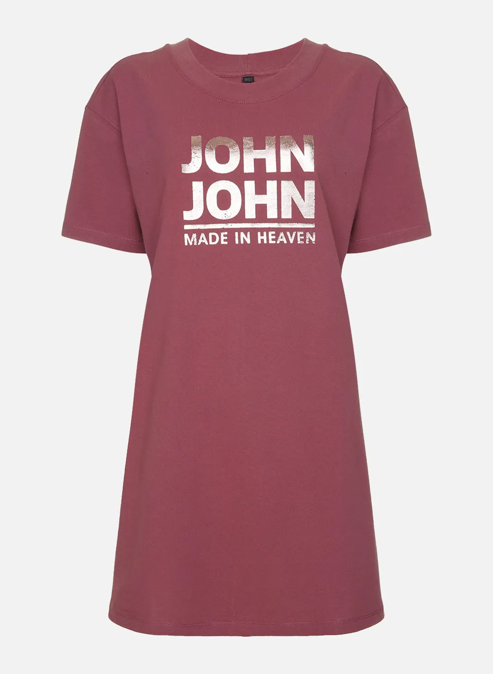 Vestido Amplo Line Stone Rosa John John Feminino