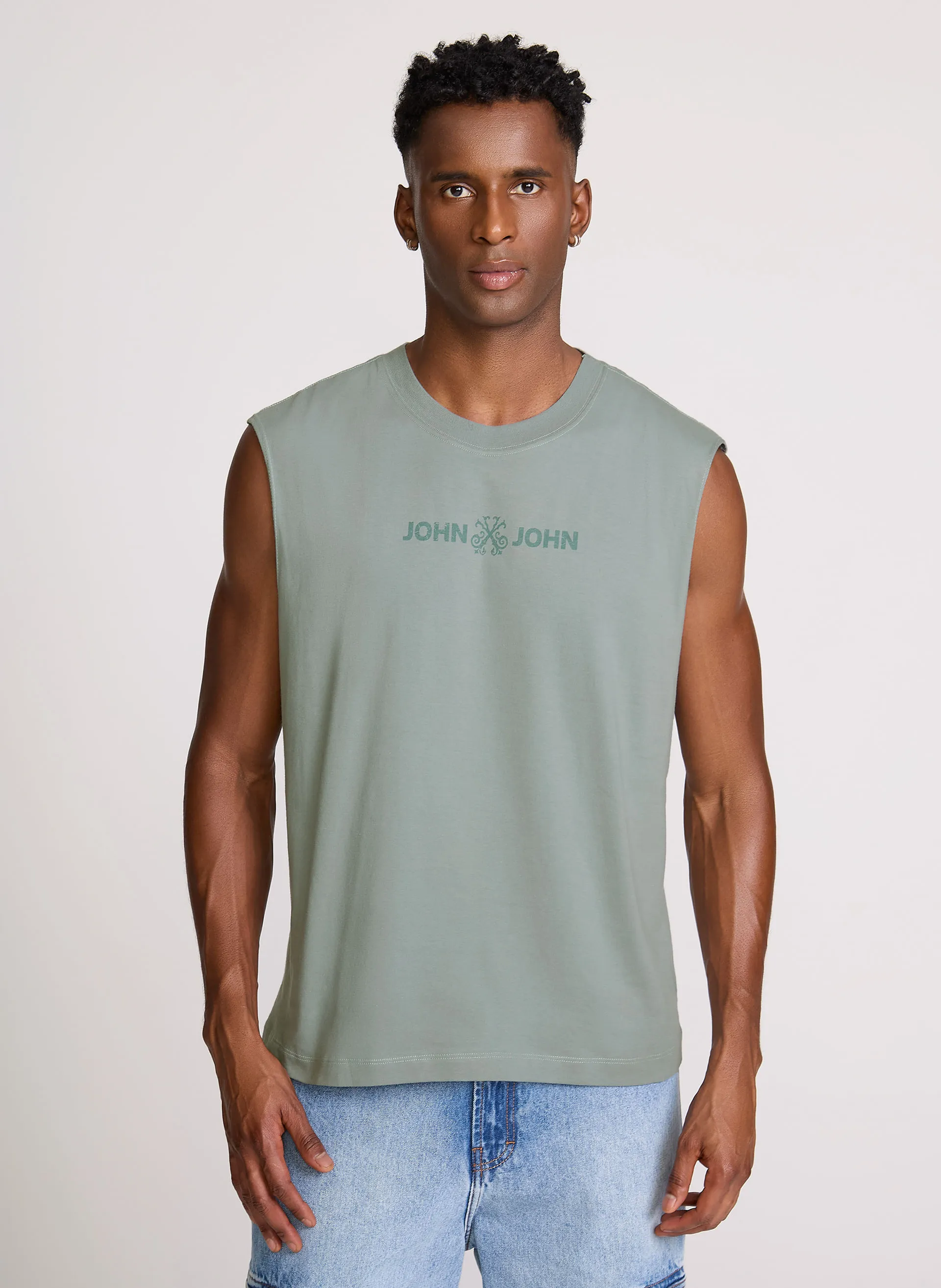 Regata Regular fit Flat Cinza John John Masculina