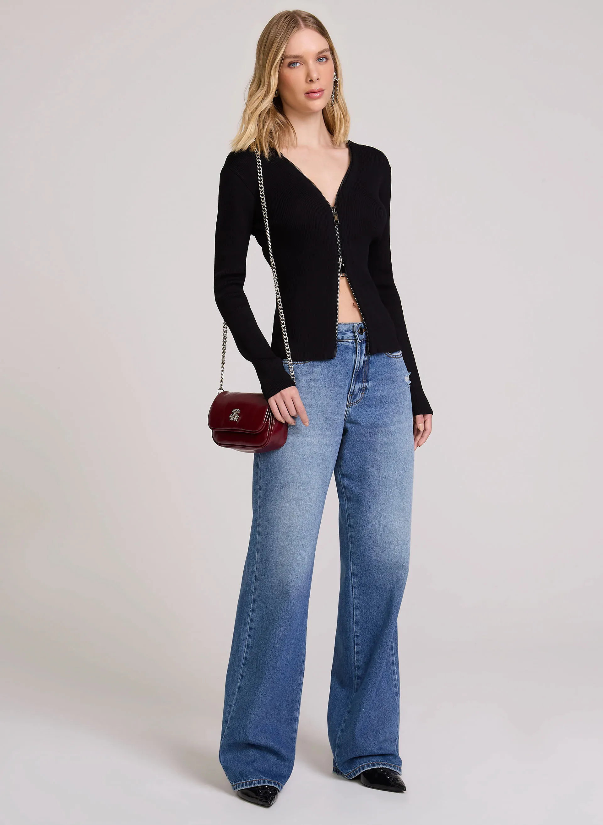 Calça Jeans Wide Leg Costa Rica John John Feminina