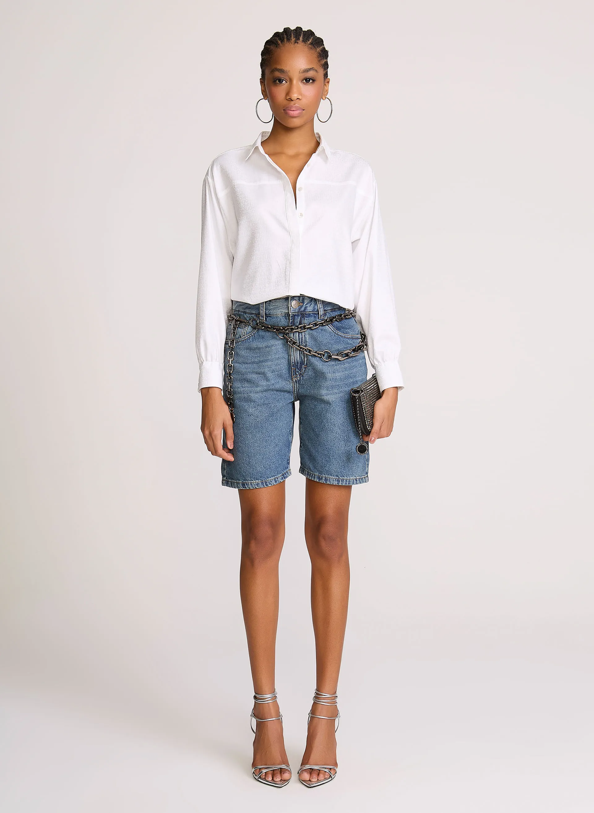 Bermuda Jeans 90s Buenos Aires John John Feminina