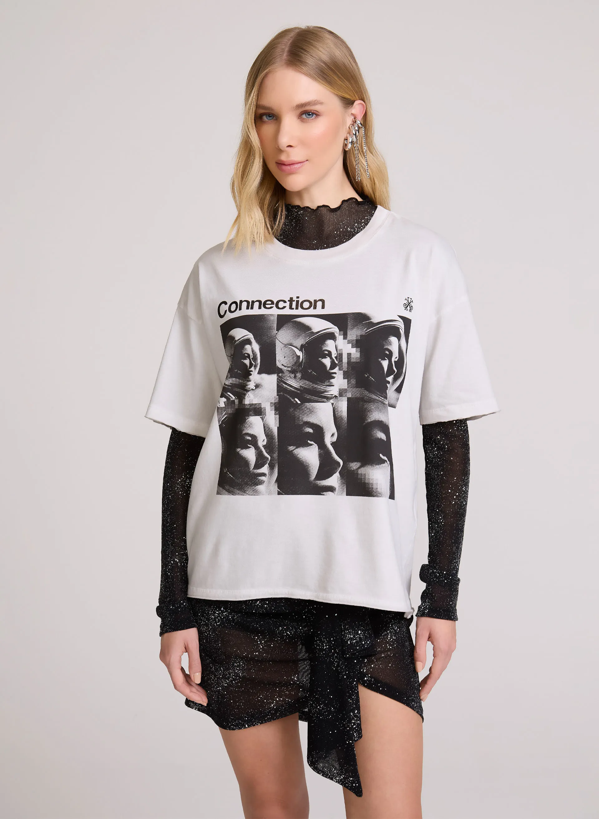 Camiseta Reta Connection John John Feminina