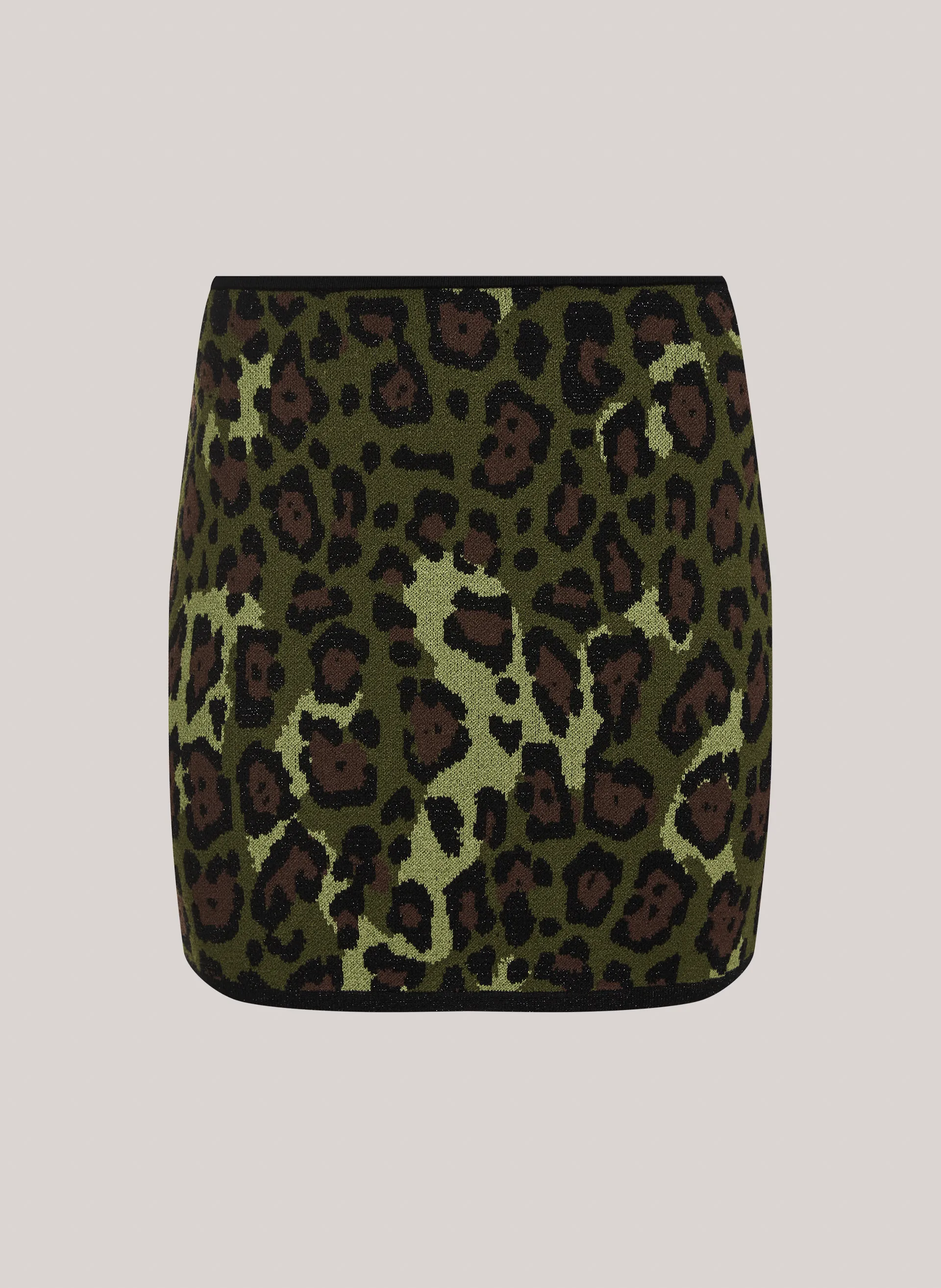 Saia Justa Leopard John John Feminina