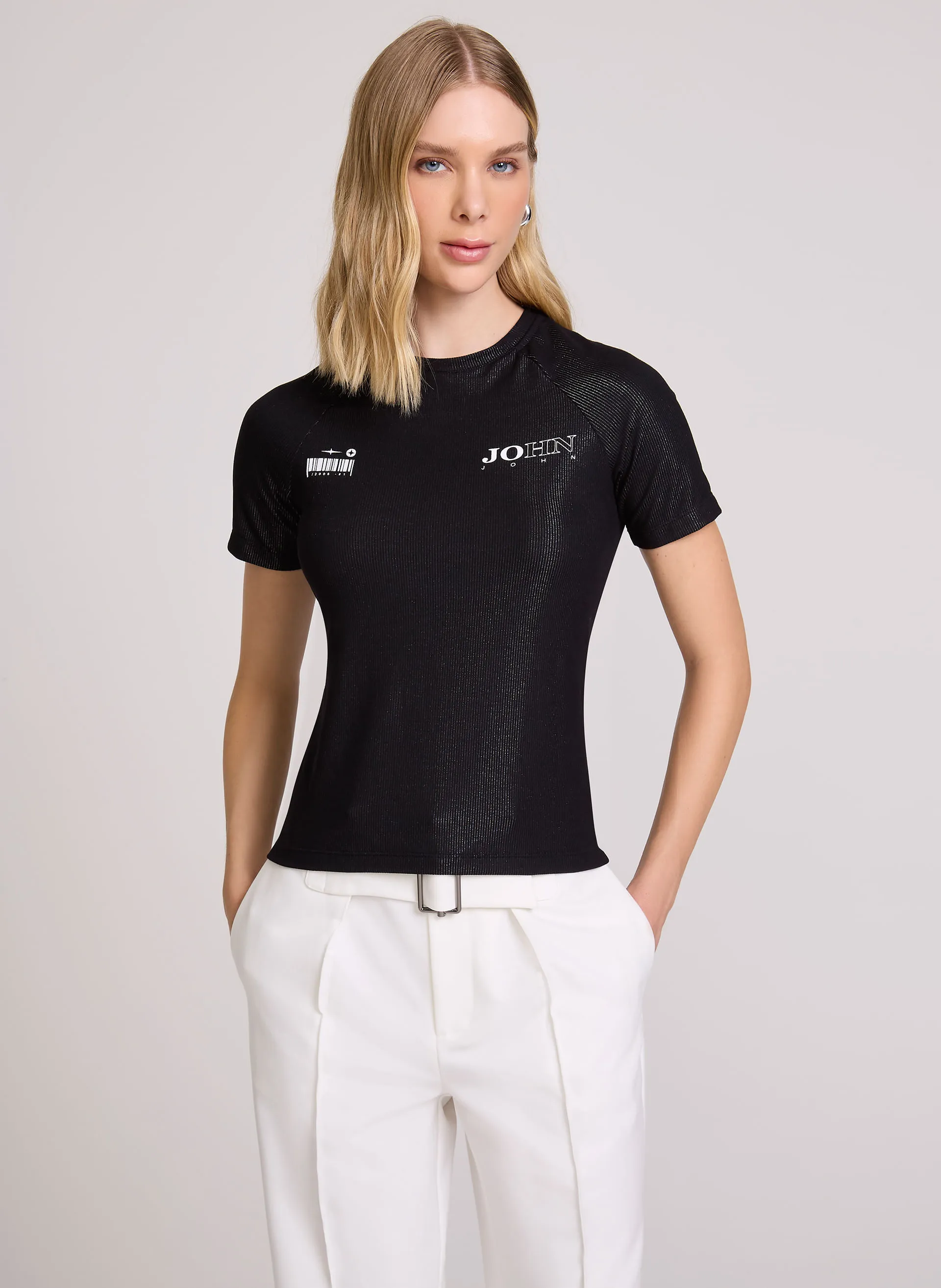 Blusa Justa Glow John John Feminina