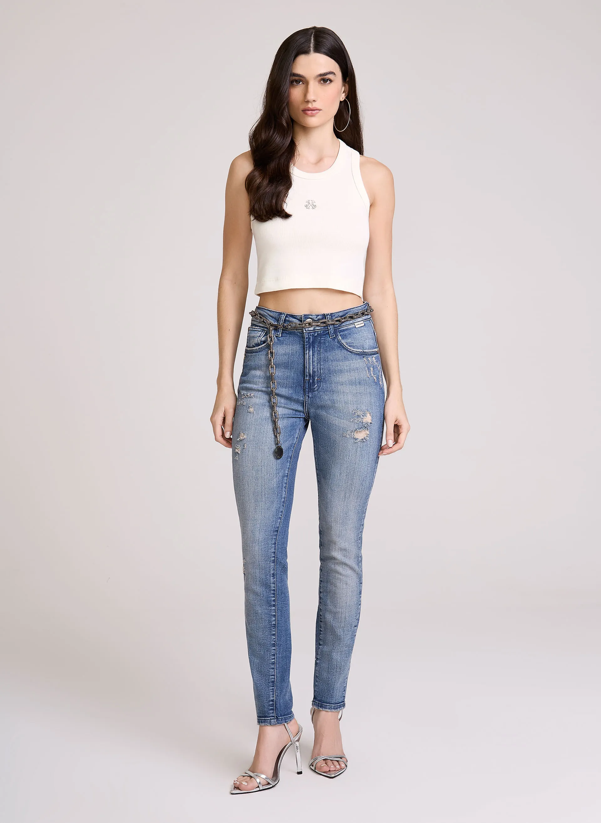 Calça Jeans High Skinny Mendonza John John Feminina