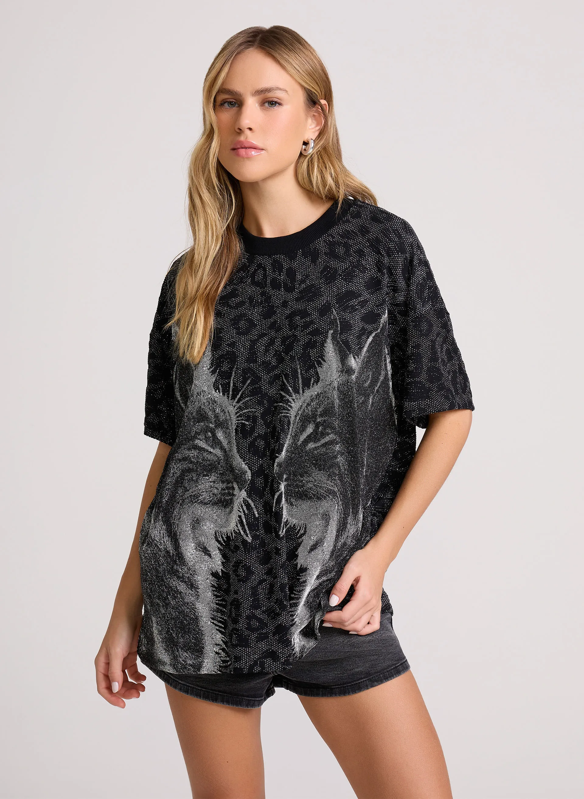 Camiseta Ampla Wild Linx John John Feminina