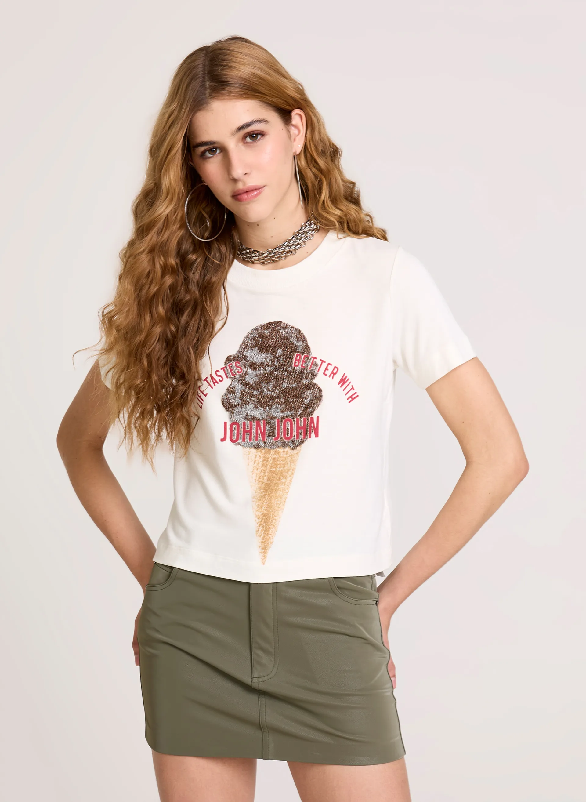 Camiseta Justa Bright Gelato John John Feminina
