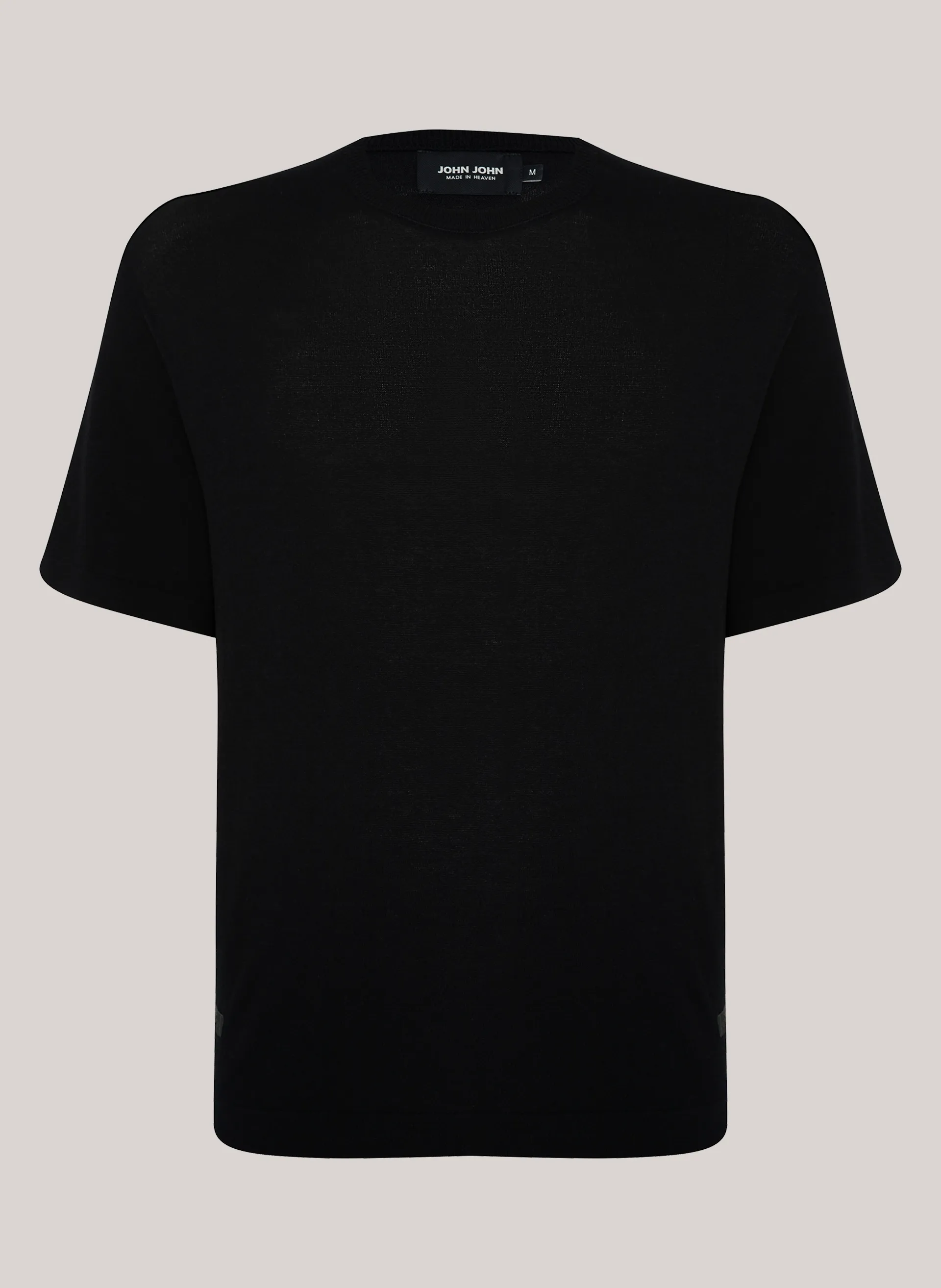 Camiseta Tricot Reta M. Star Preta John John Masculina