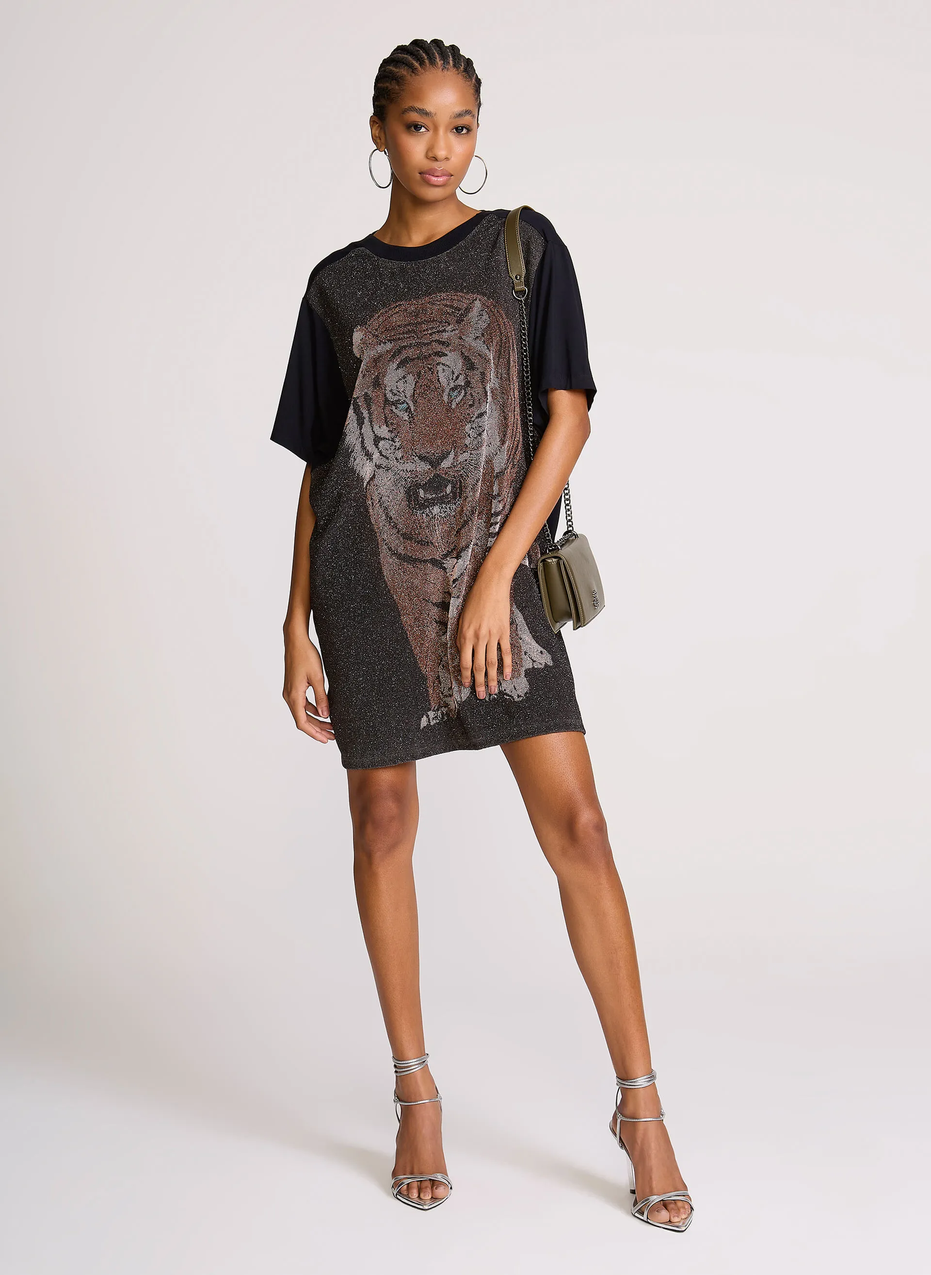 Vestido Amplo Feline John John Feminino