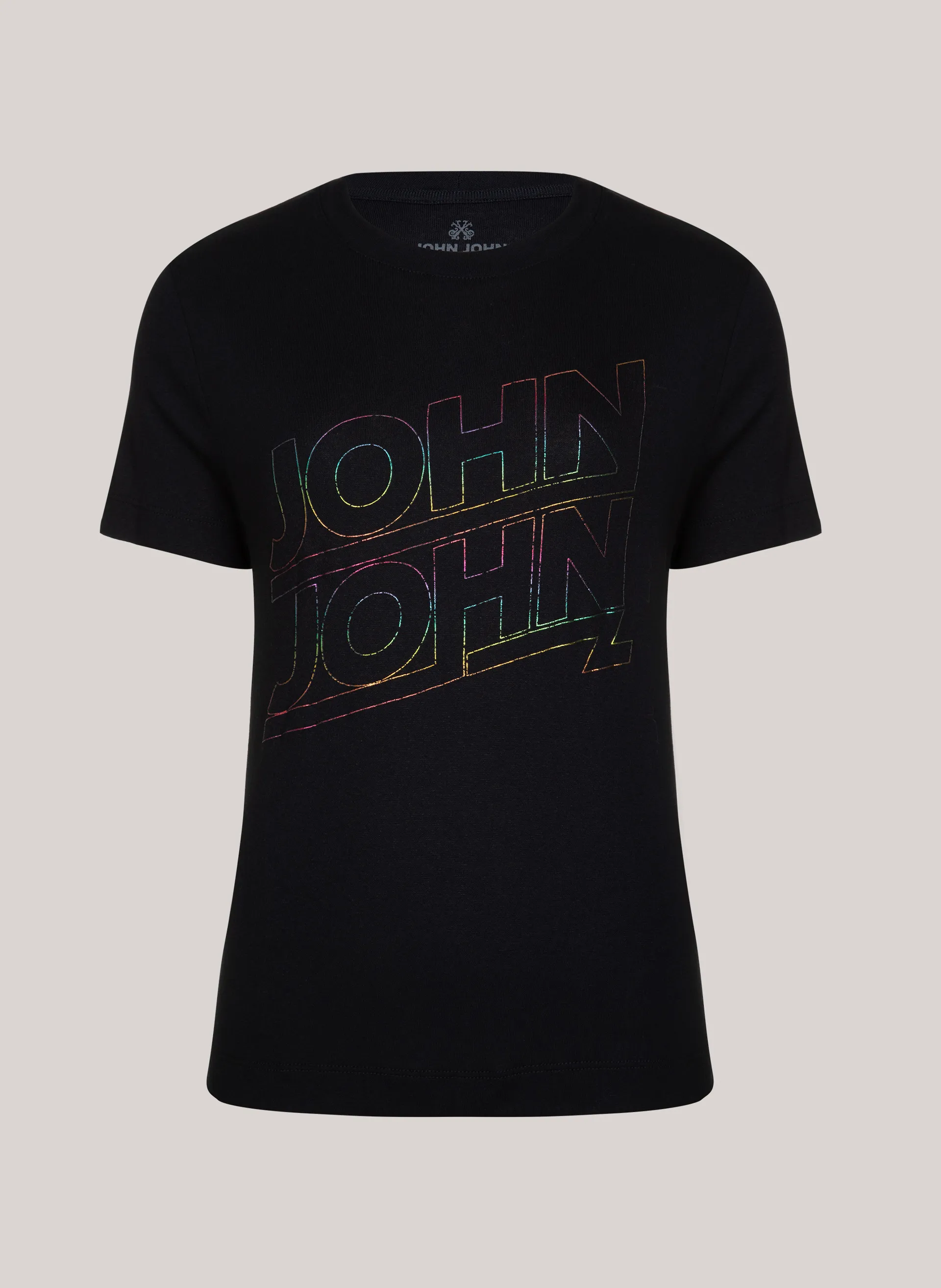 Camiseta Justa Mabel Black John John Feminina
