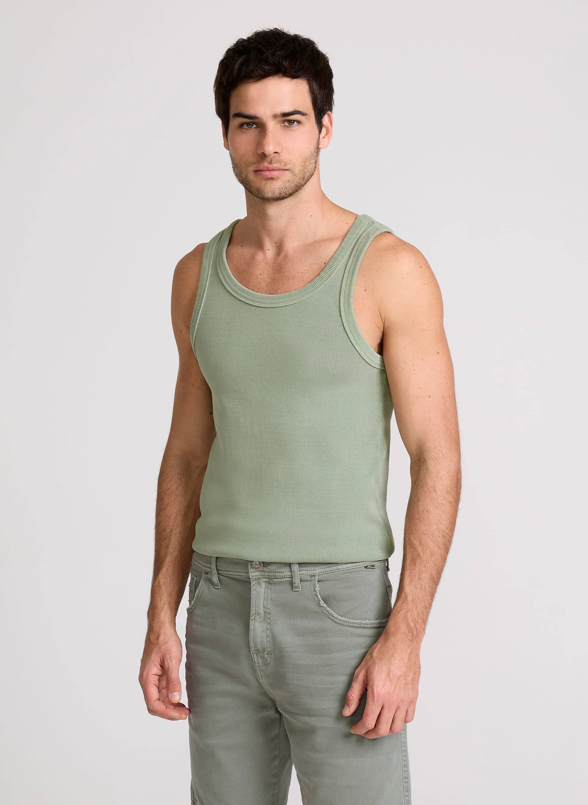 Regata Slim Fit Under Verde Claro John John Masculina