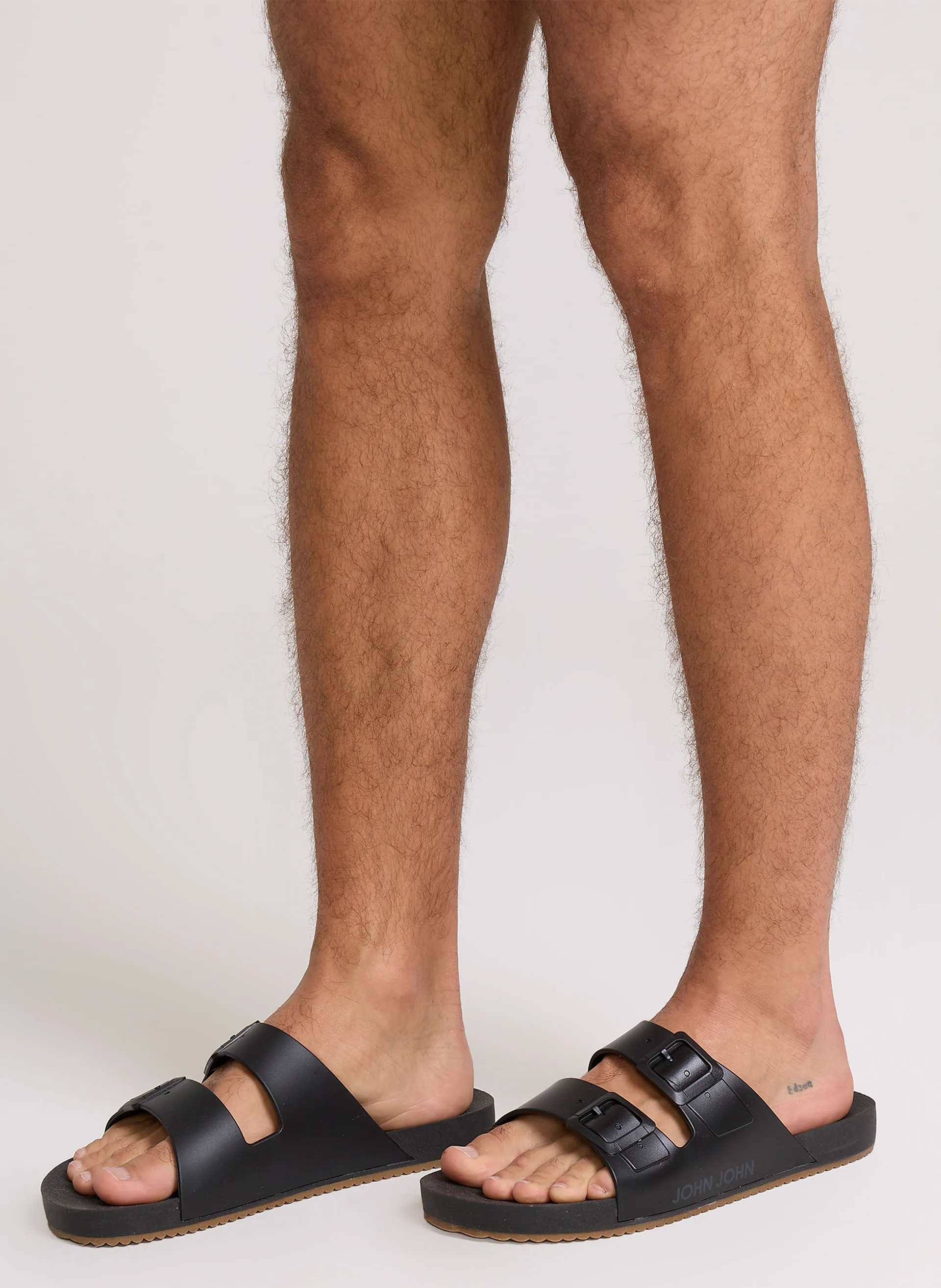 Chinelo Slide Austin Black John John Masculino