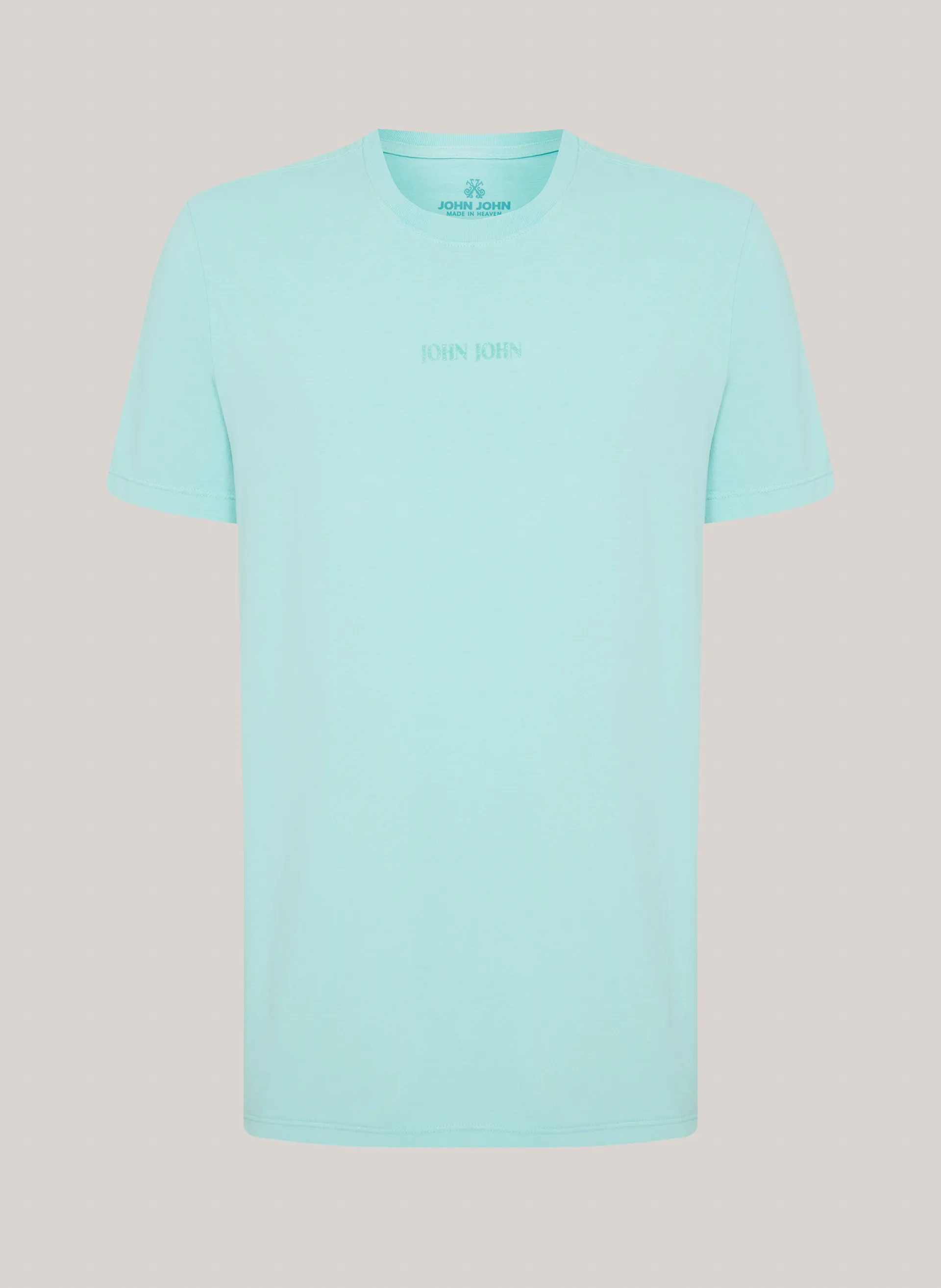 Camiseta Regular Fit Cleans Azul Claro John John Masculina