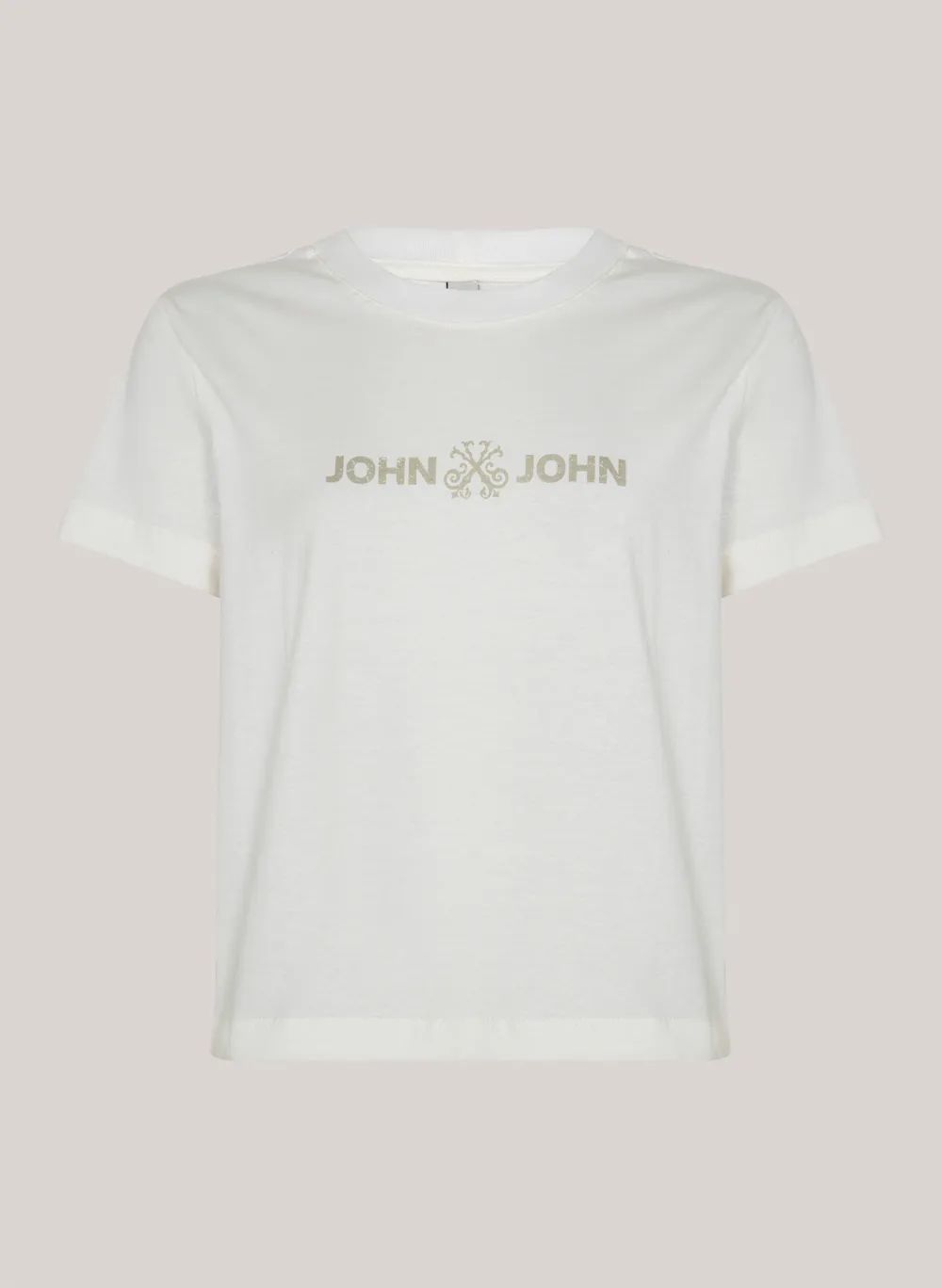 Camiseta Justa Basic Off White John John Feminina
