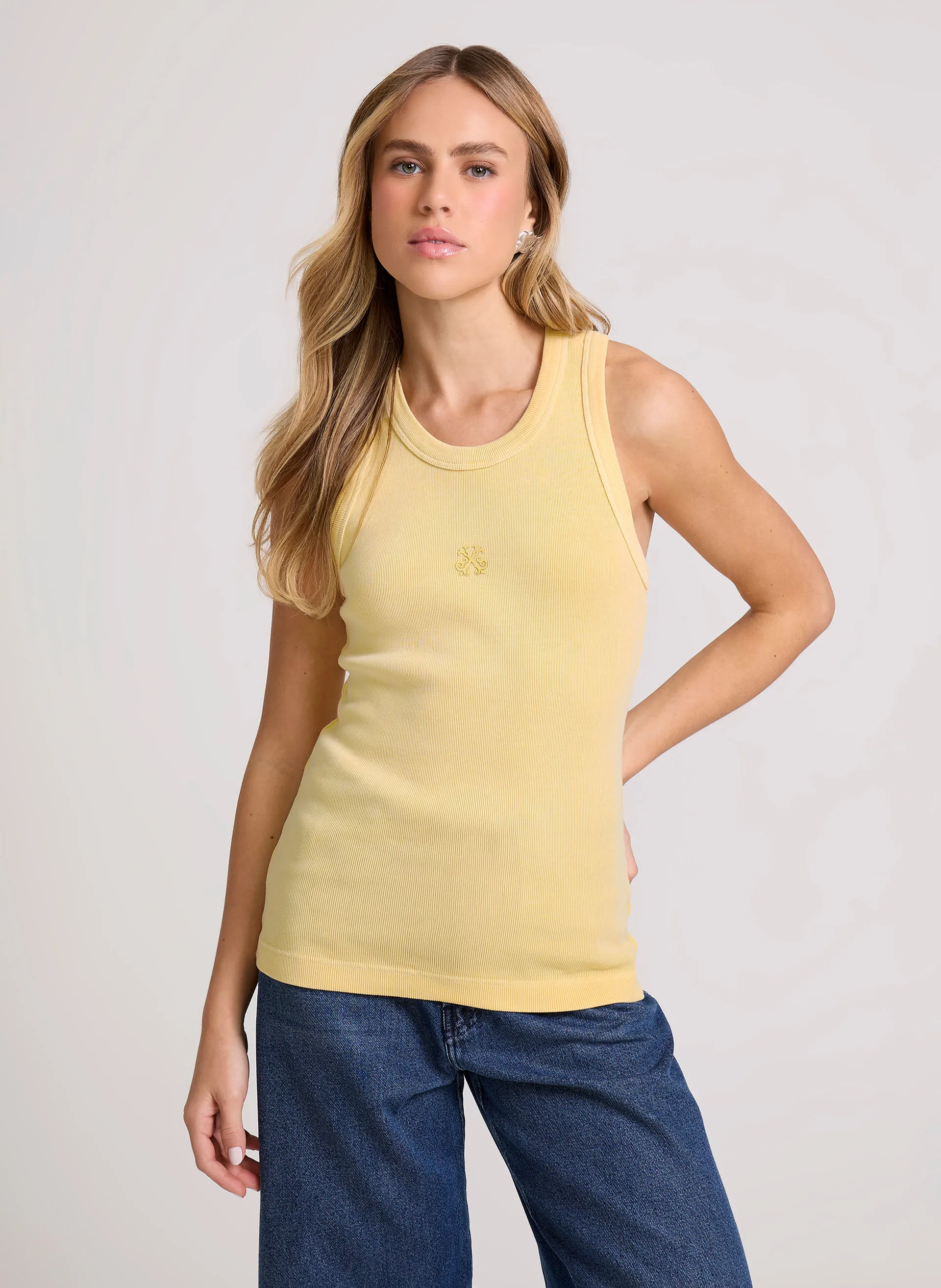 Regata Justa Irina Amarelo John John Feminina