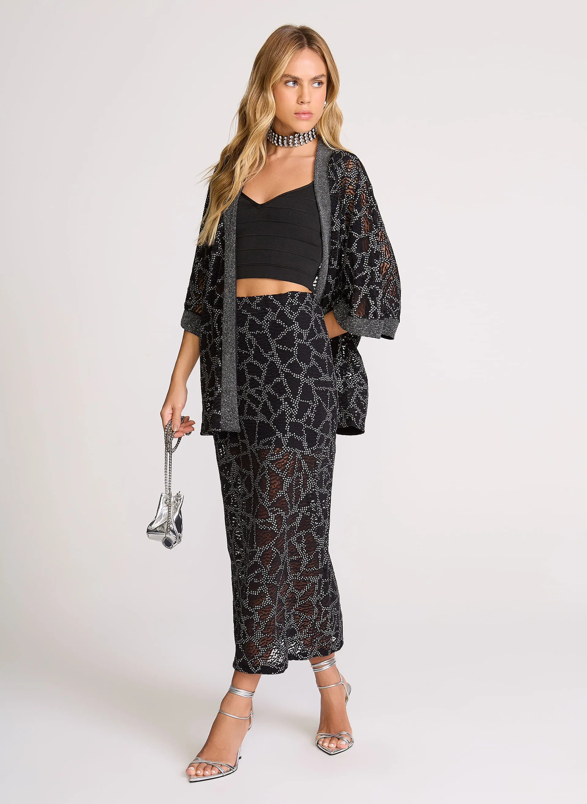 Saia Reta Black Diamond John John Feminina