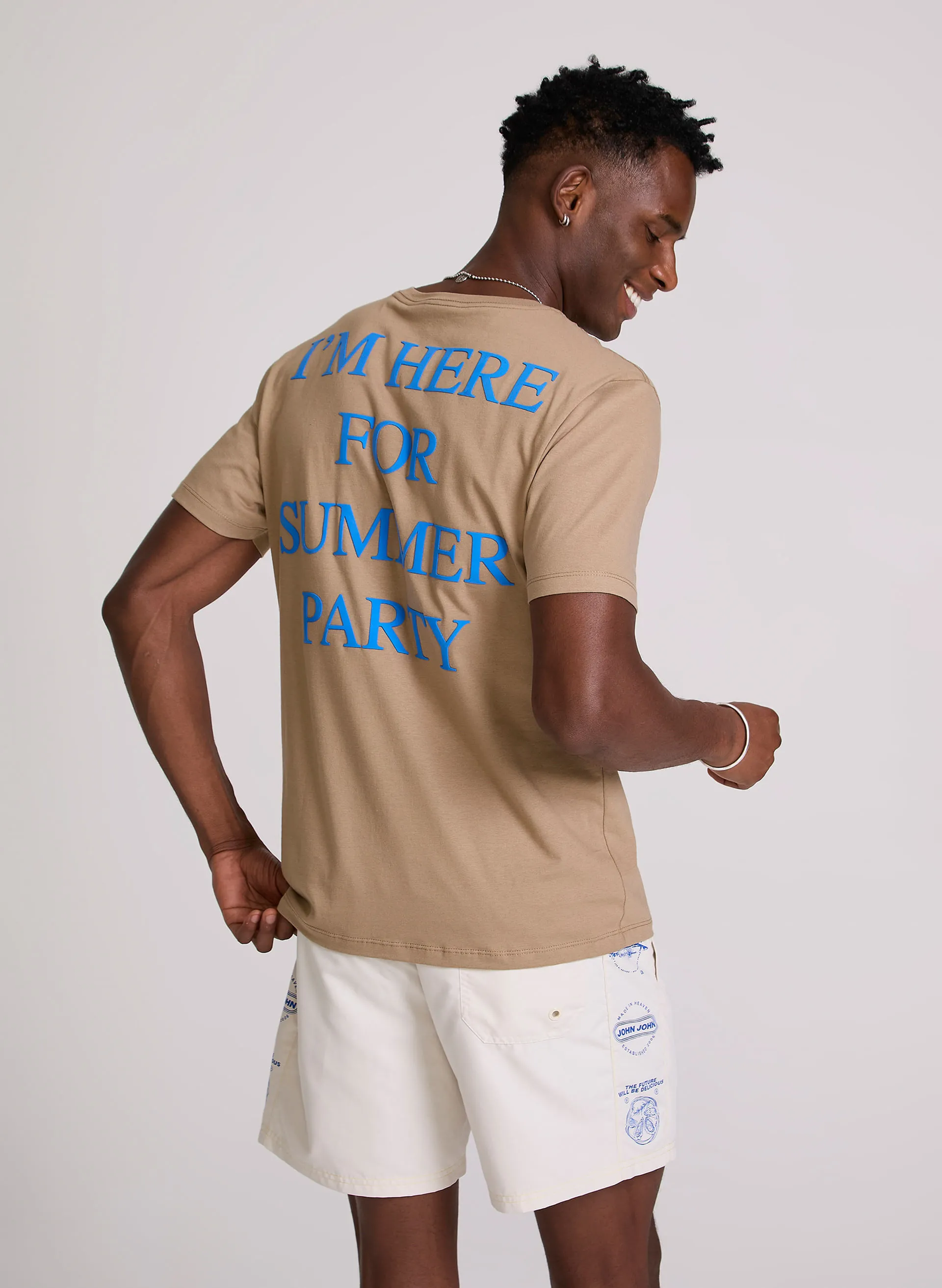Camiseta Regular Fit Summer Party John John Masculina