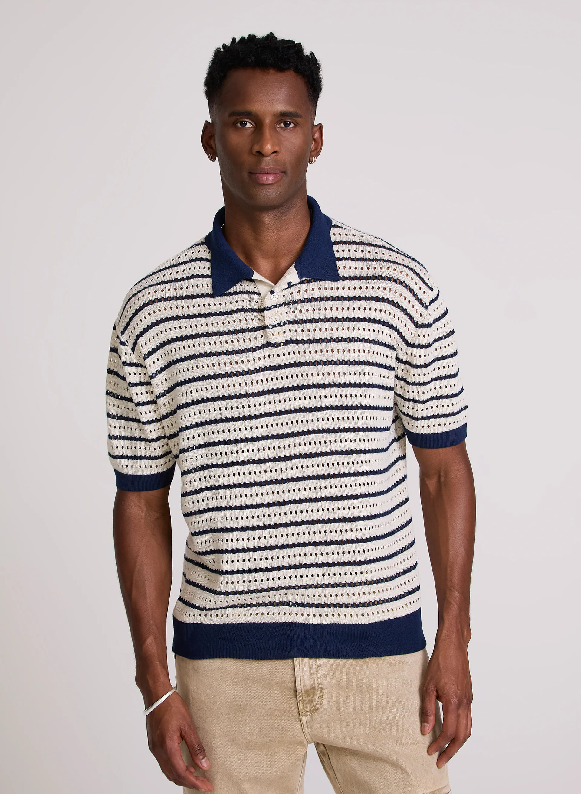 Polo Reta Tricot Castro John John Masculina