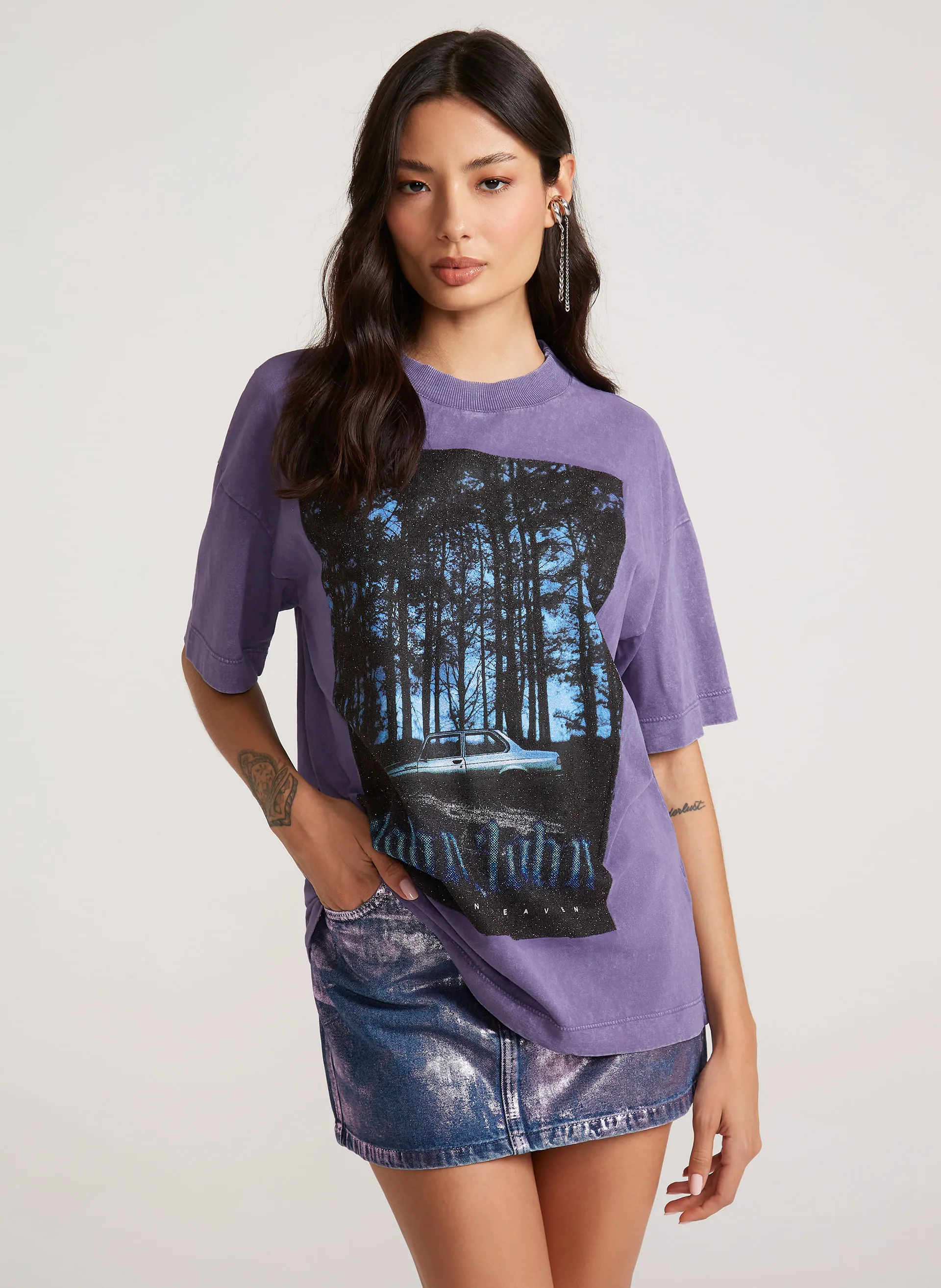 Camiseta Ampla Forest Car John John Feminina