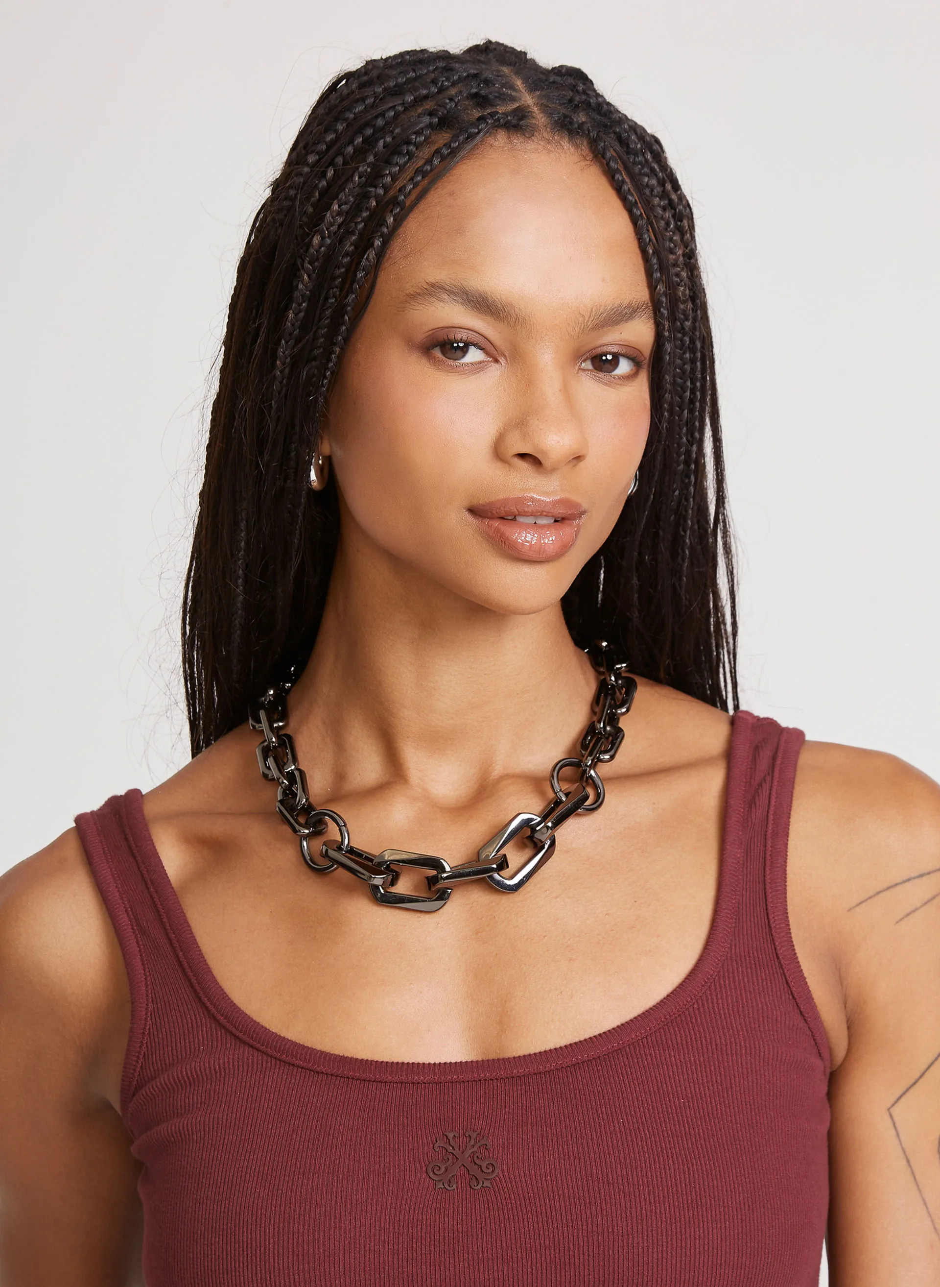 Colar Lai Gunmetal John John Feminino