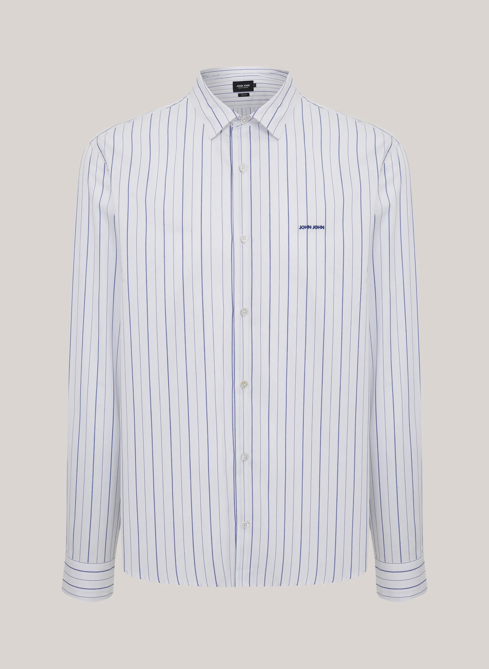 Camisa Regular Fit Waves Stripes John John Masculina
