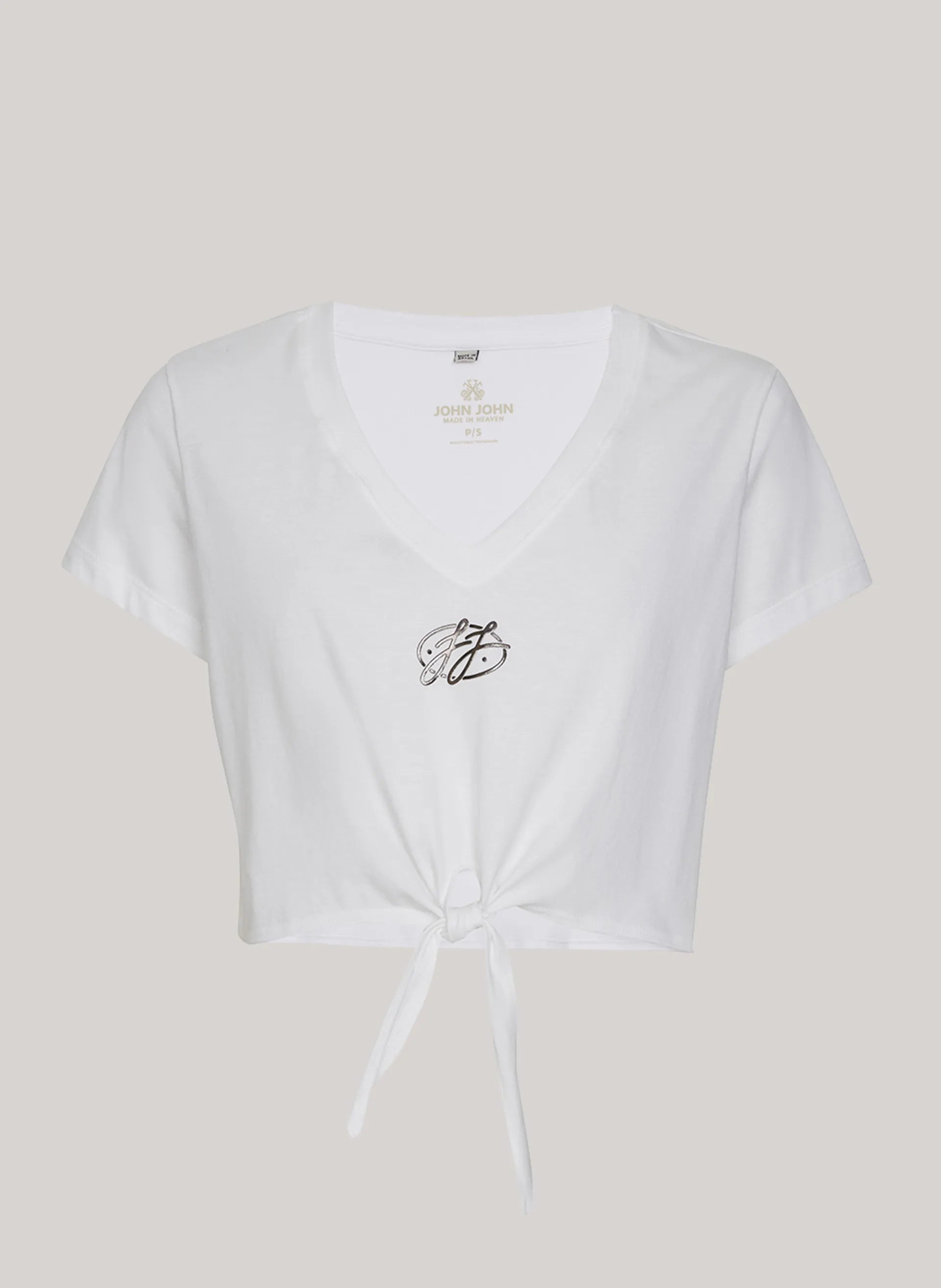 Camiseta Cropped Kate John John Feminina