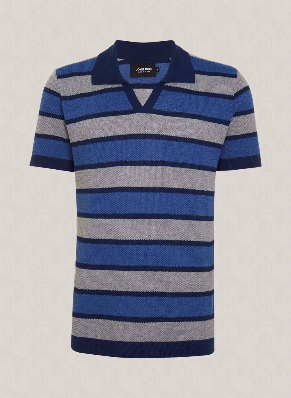 Polo Reta Listras Azul John John Masculina