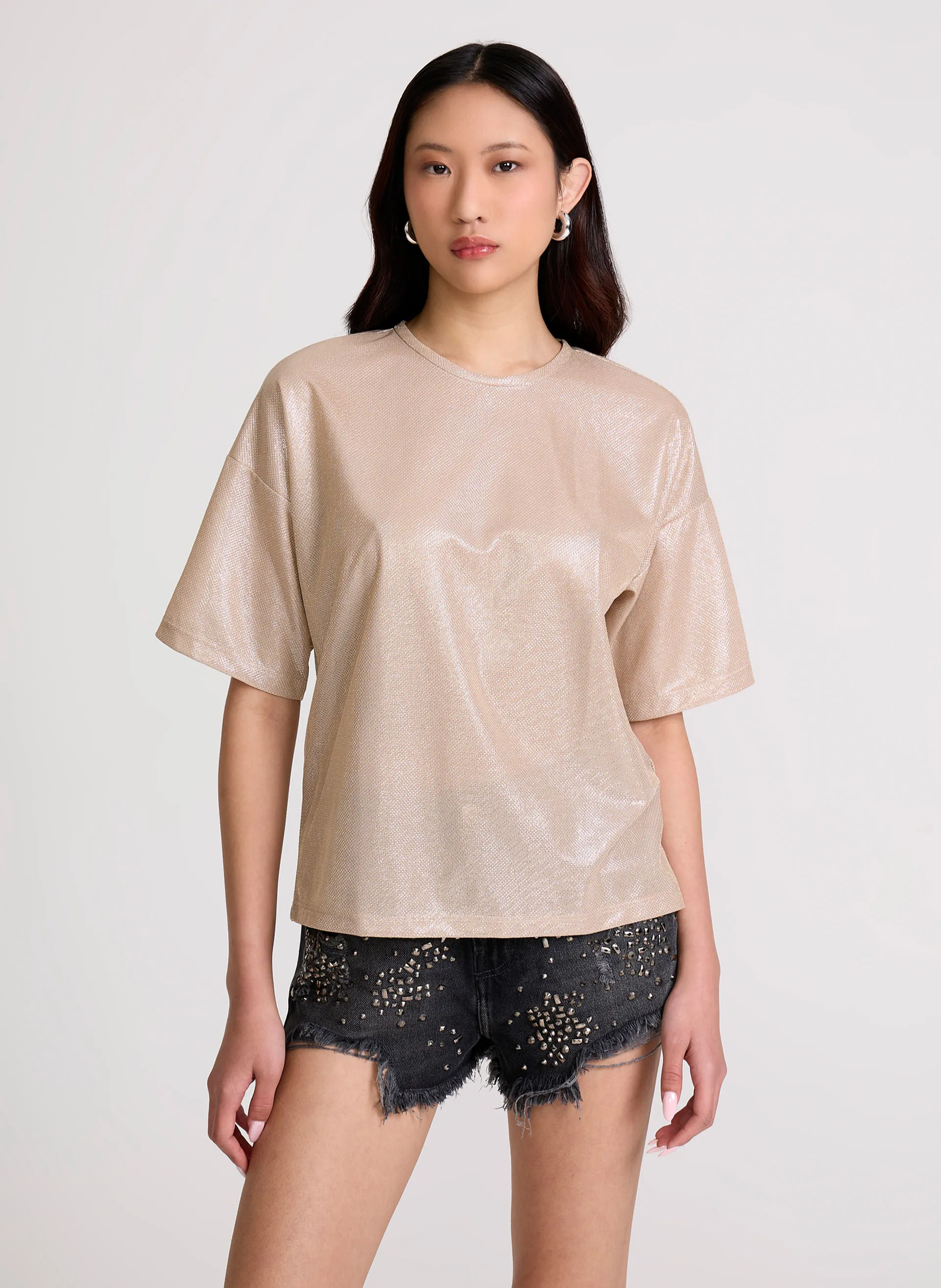 Blusa Reta Gold John John Feminina