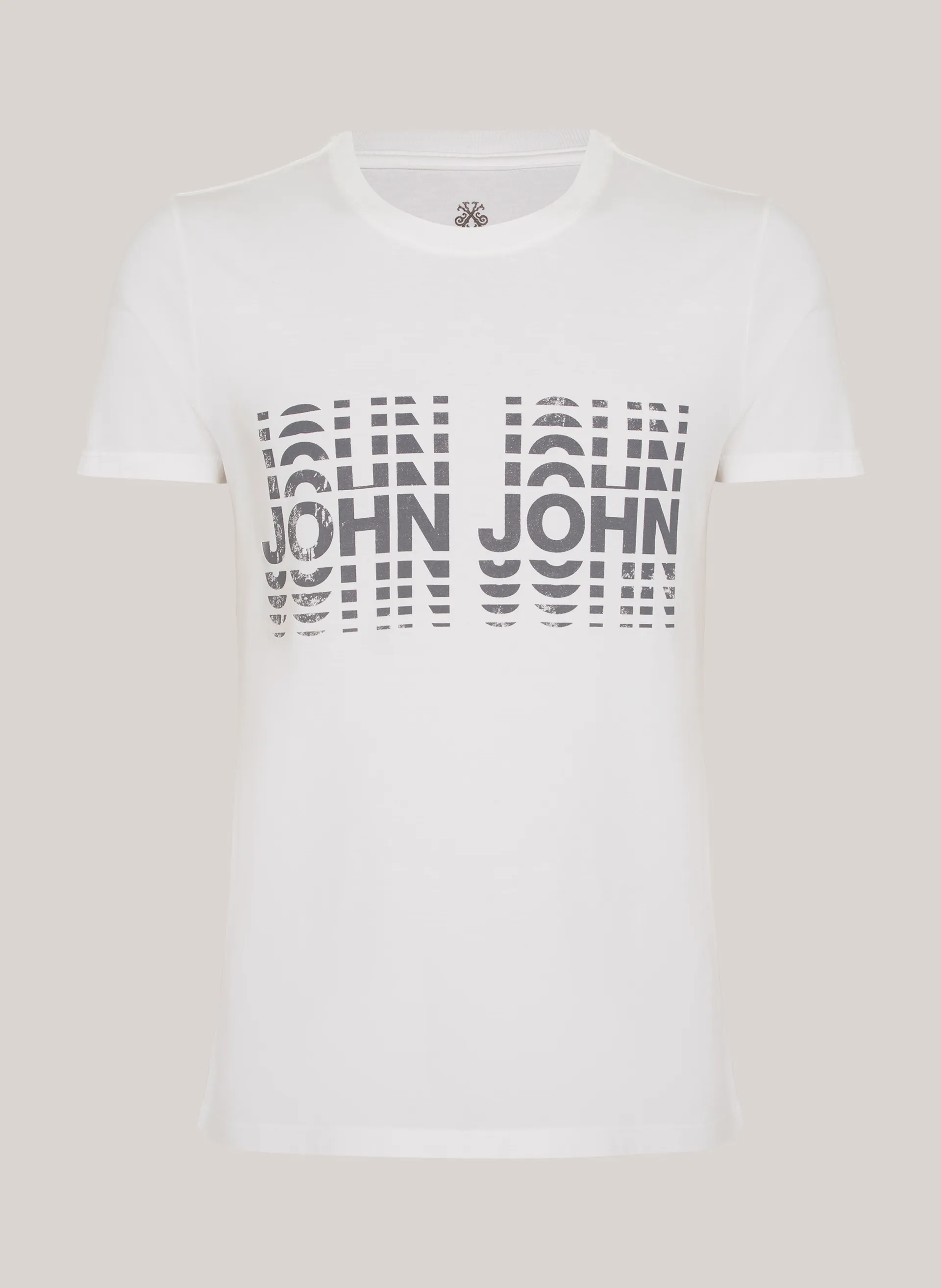 Camiseta Slim Fit Duplication Off John John Masculina