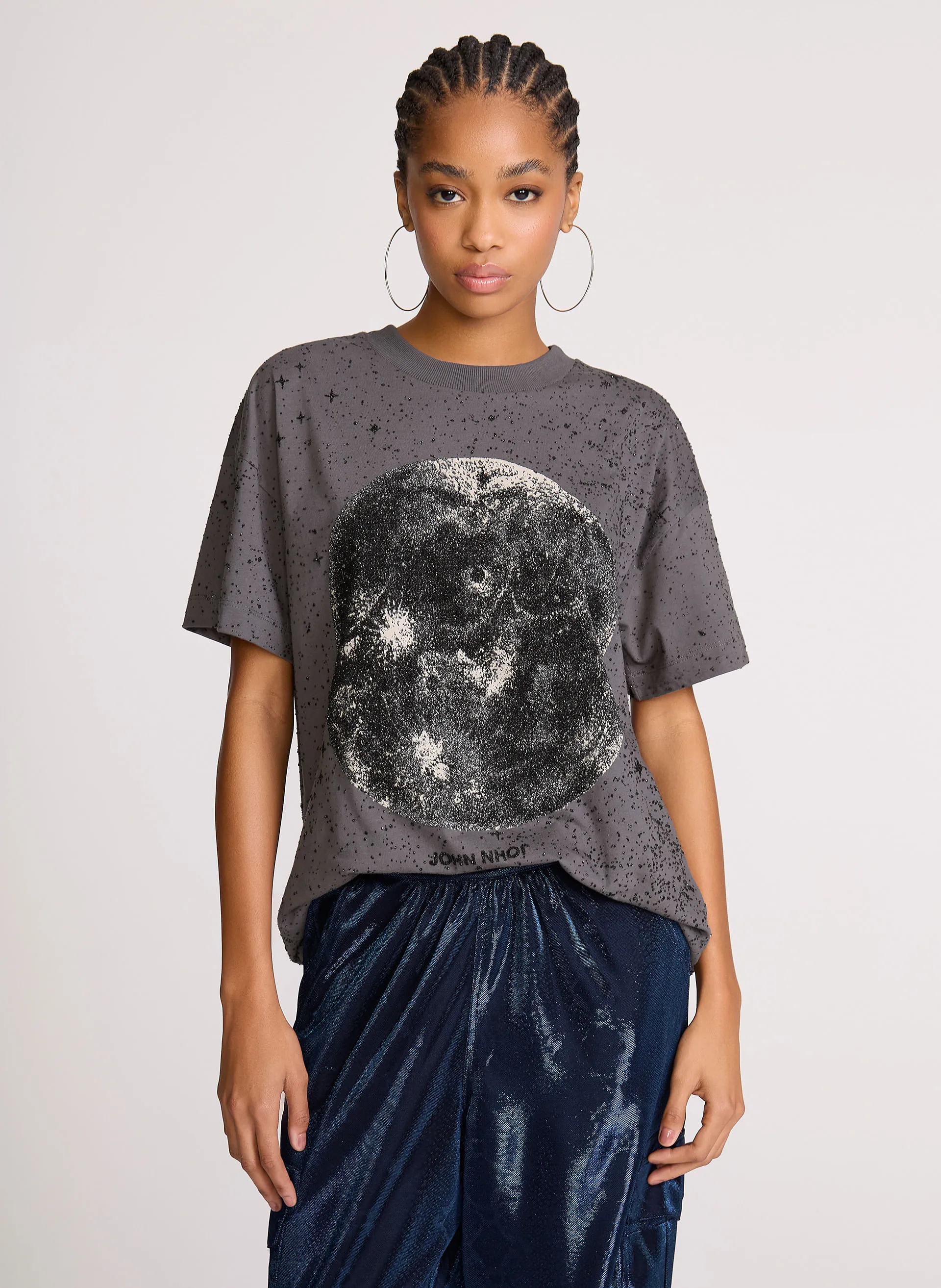 Camiseta Reta Shy Moon John John Feminina