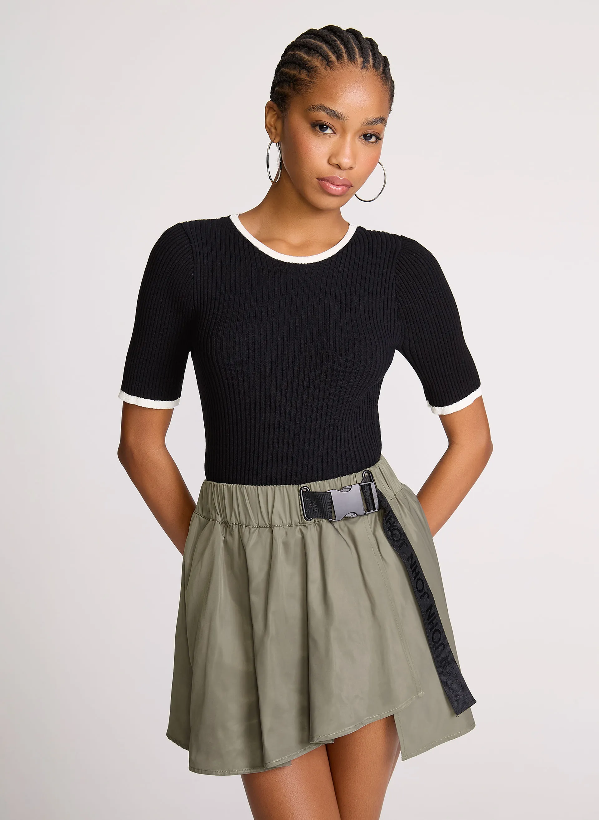 Blusa Justa Courtney Black John John Feminina