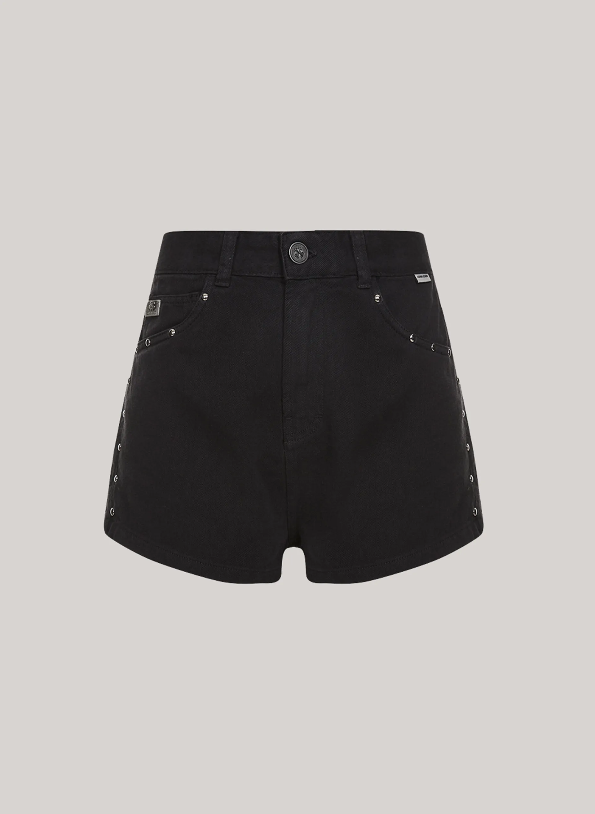Shorts Boy Alto Tachas Black John John Feminino