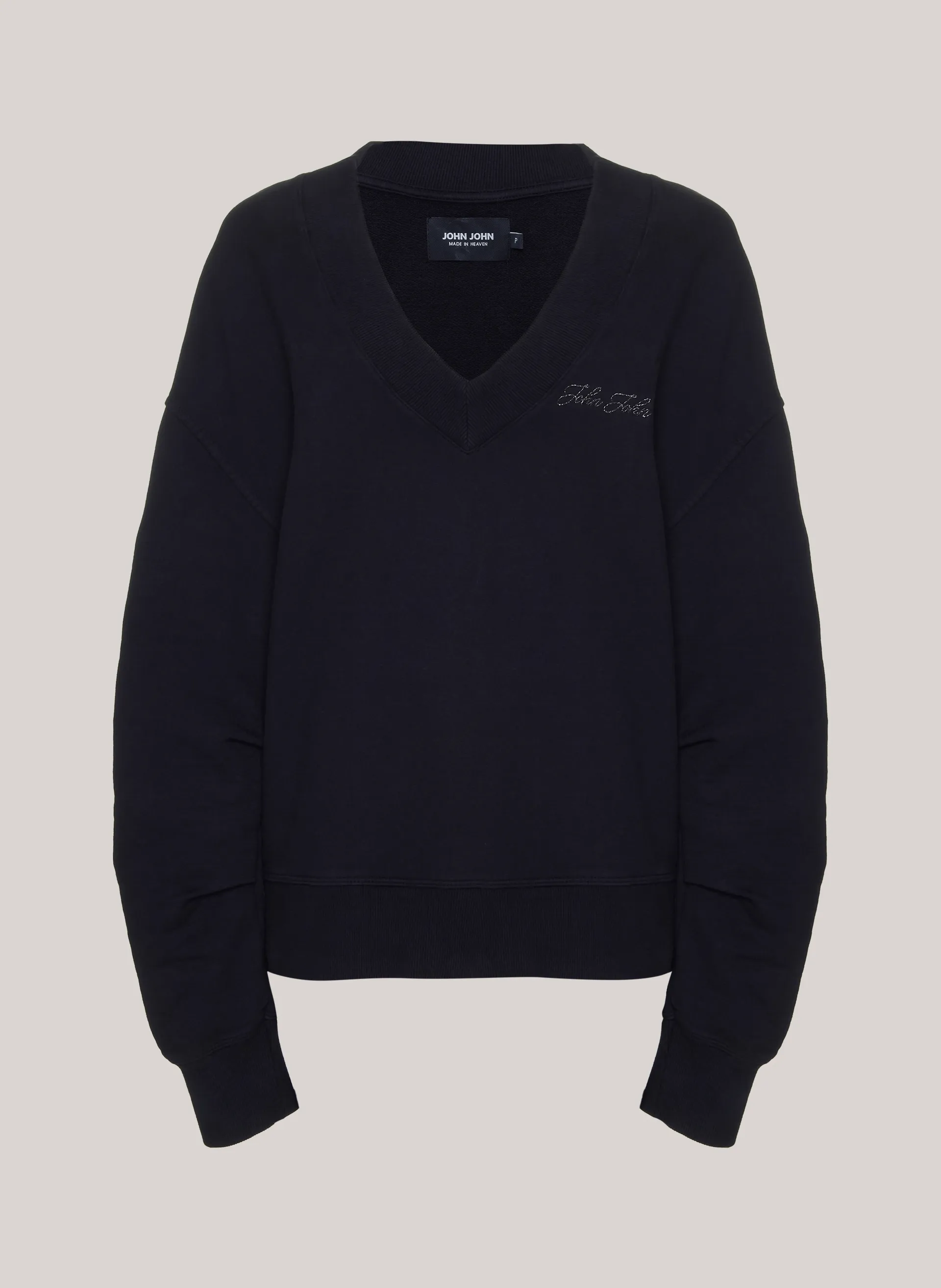 Casaco Amplo Moletom Vneck John John Feminino