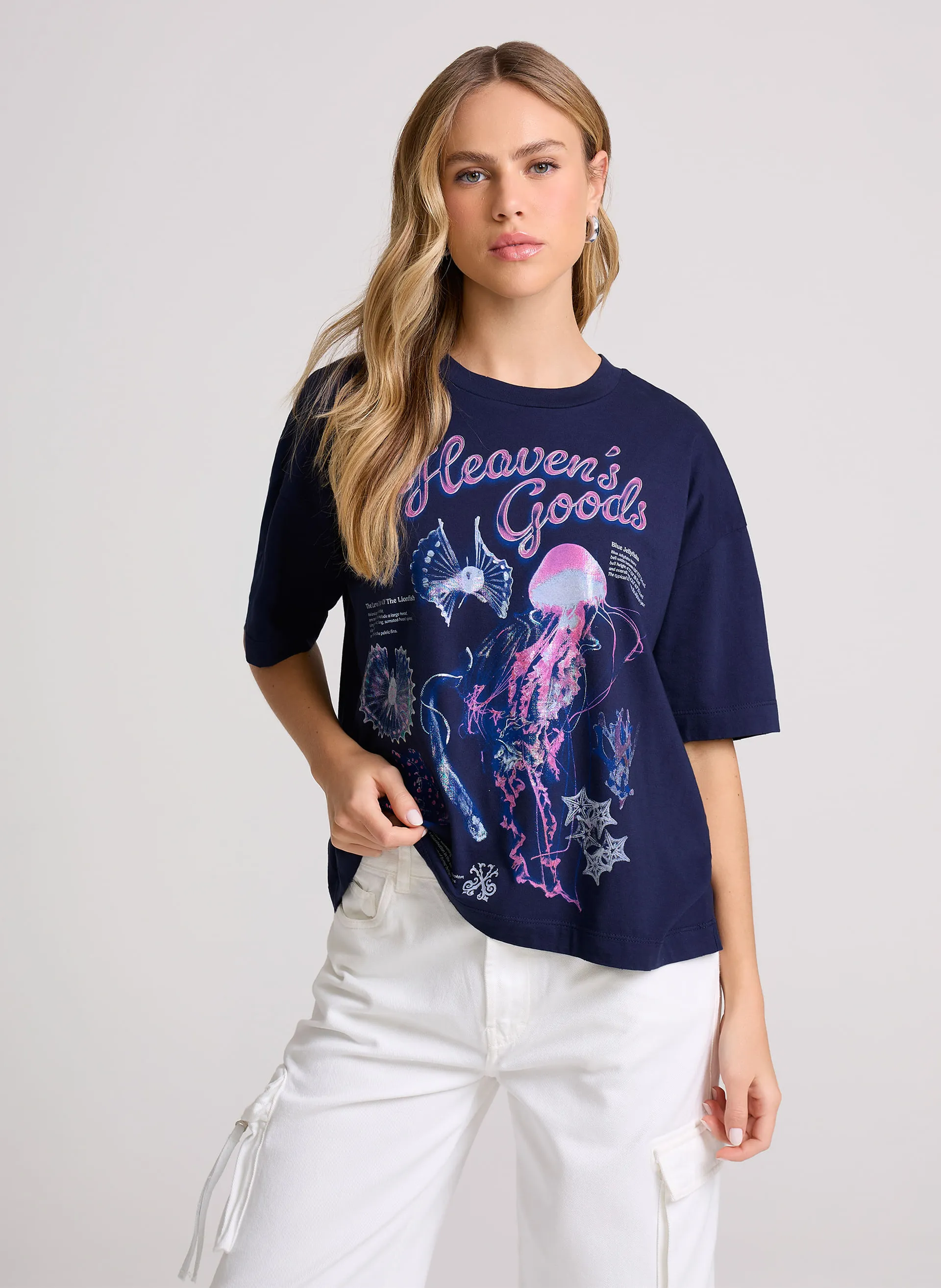 Camiseta Reta Heaven Goods John John Feminina