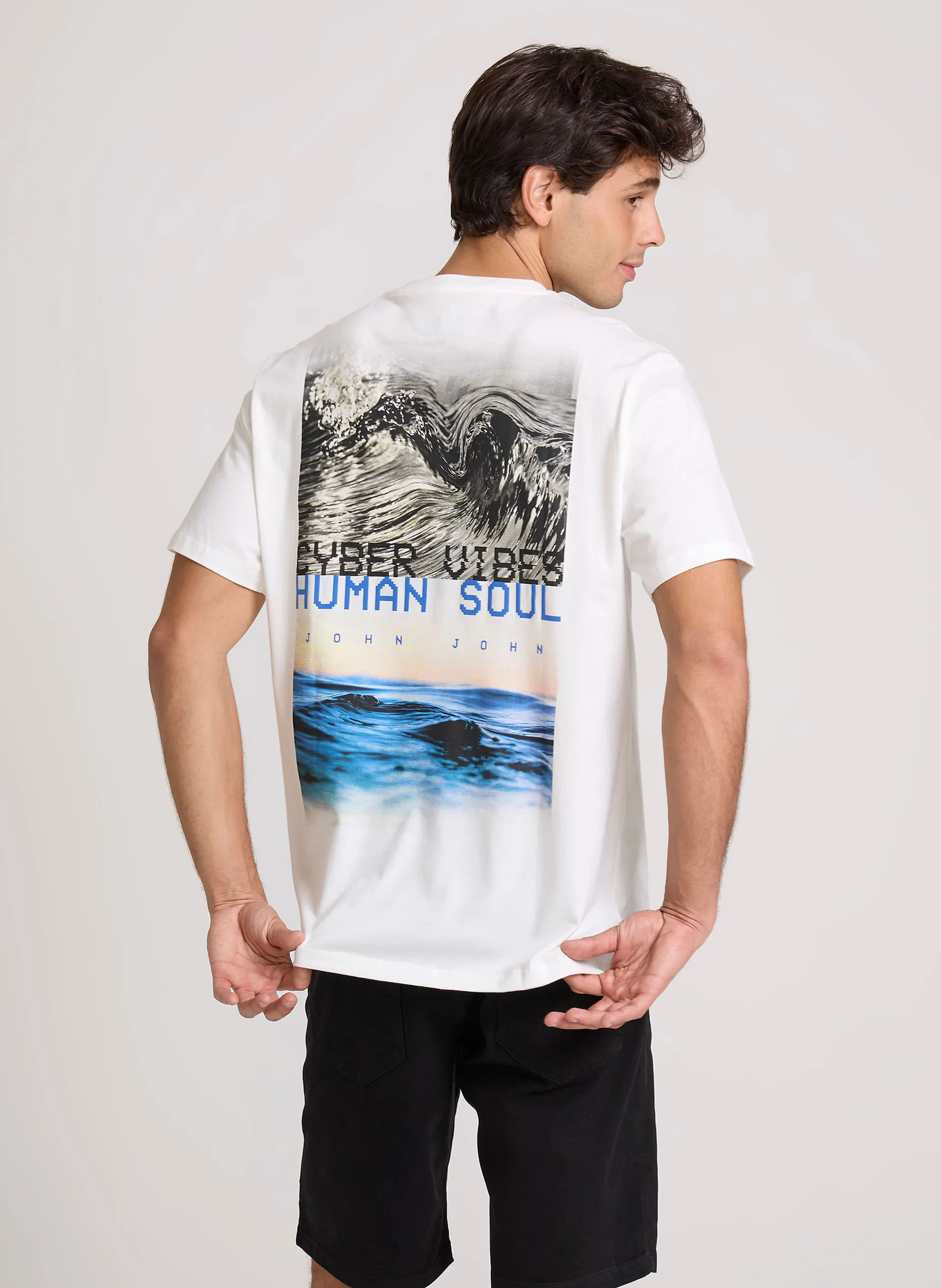 Camiseta Relaxed Fit Human Soul John John Masculina