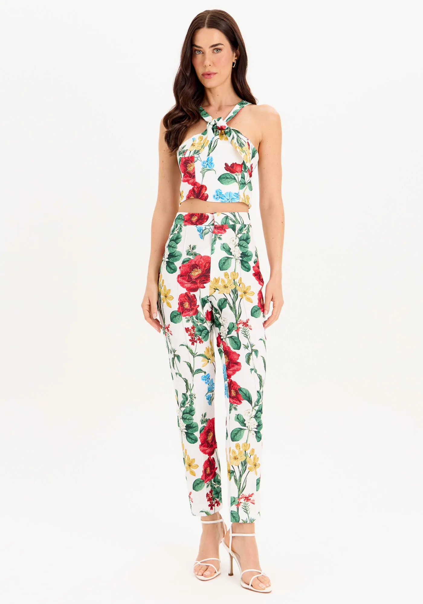 Calça Alfaiataria Floral