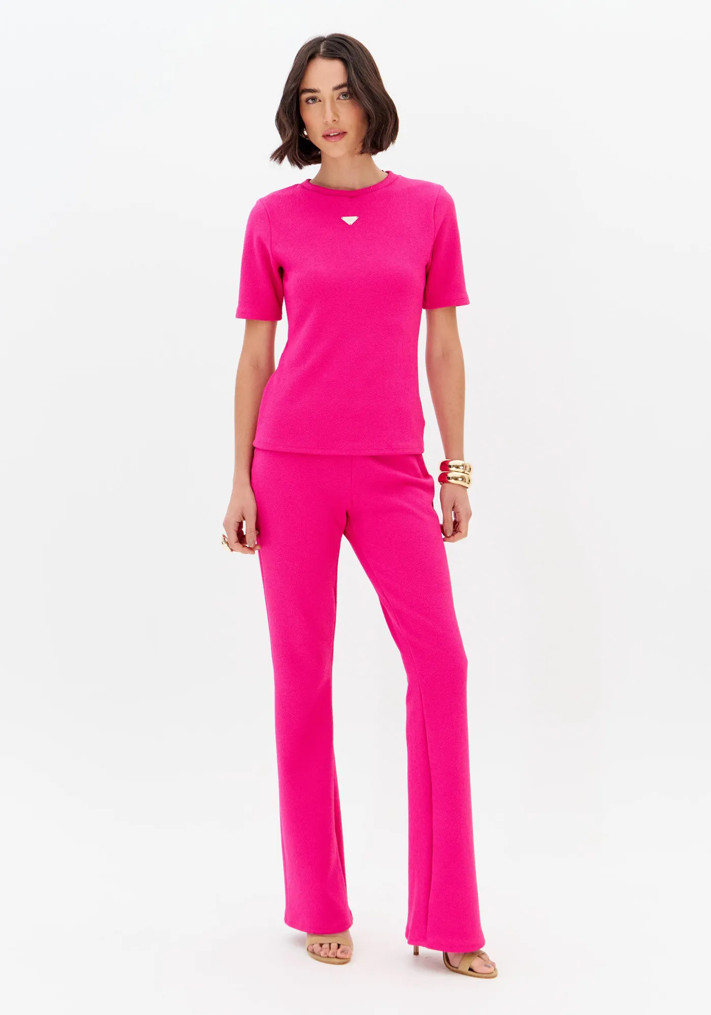 Calça Boot Cut Cintura Alta