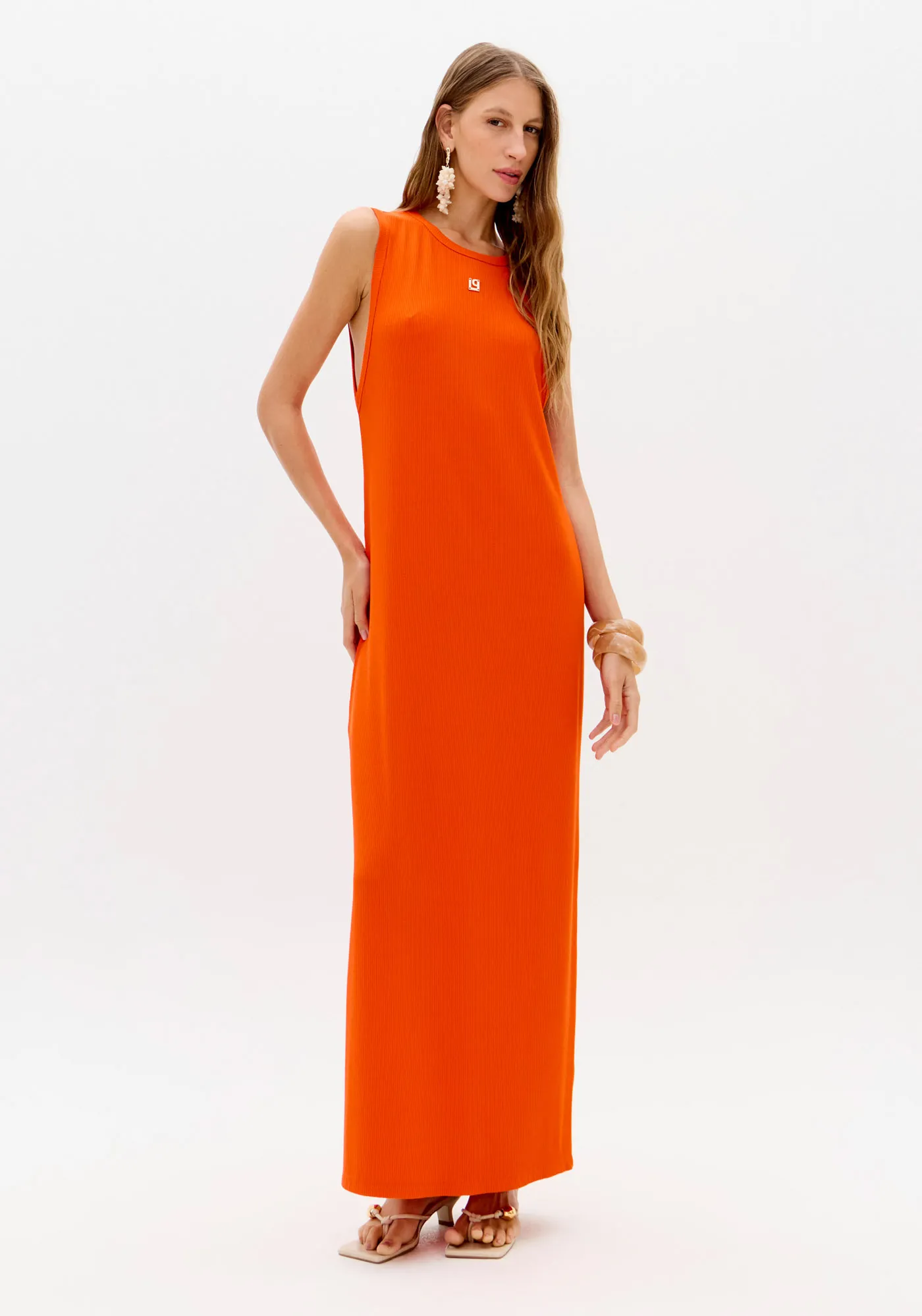 Vestido Canelado Super Midi