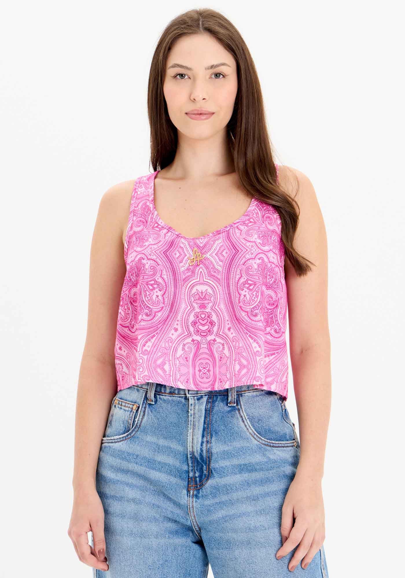 Blusa Regata Nadador Estampada