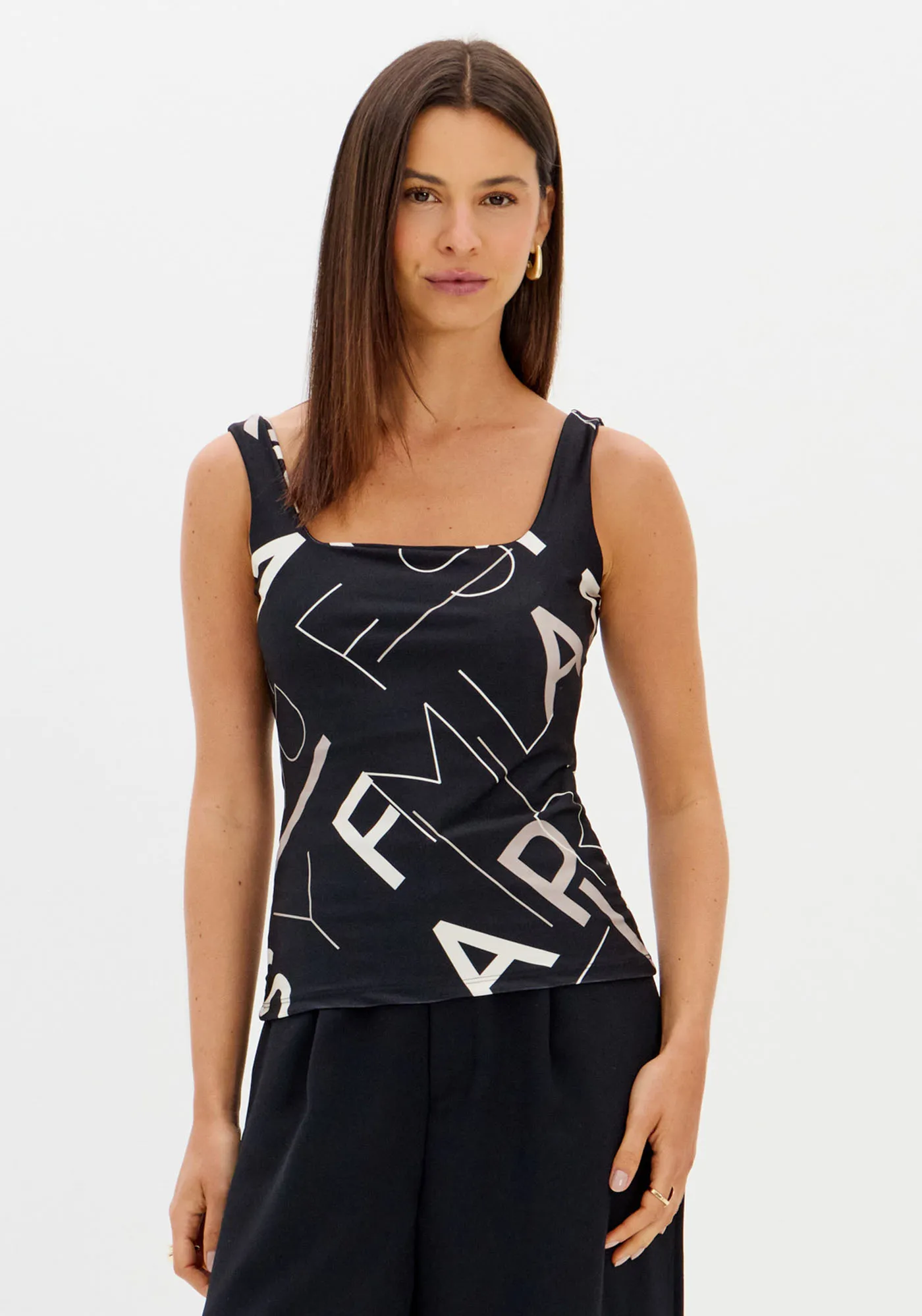 Blusa Regata Estampada