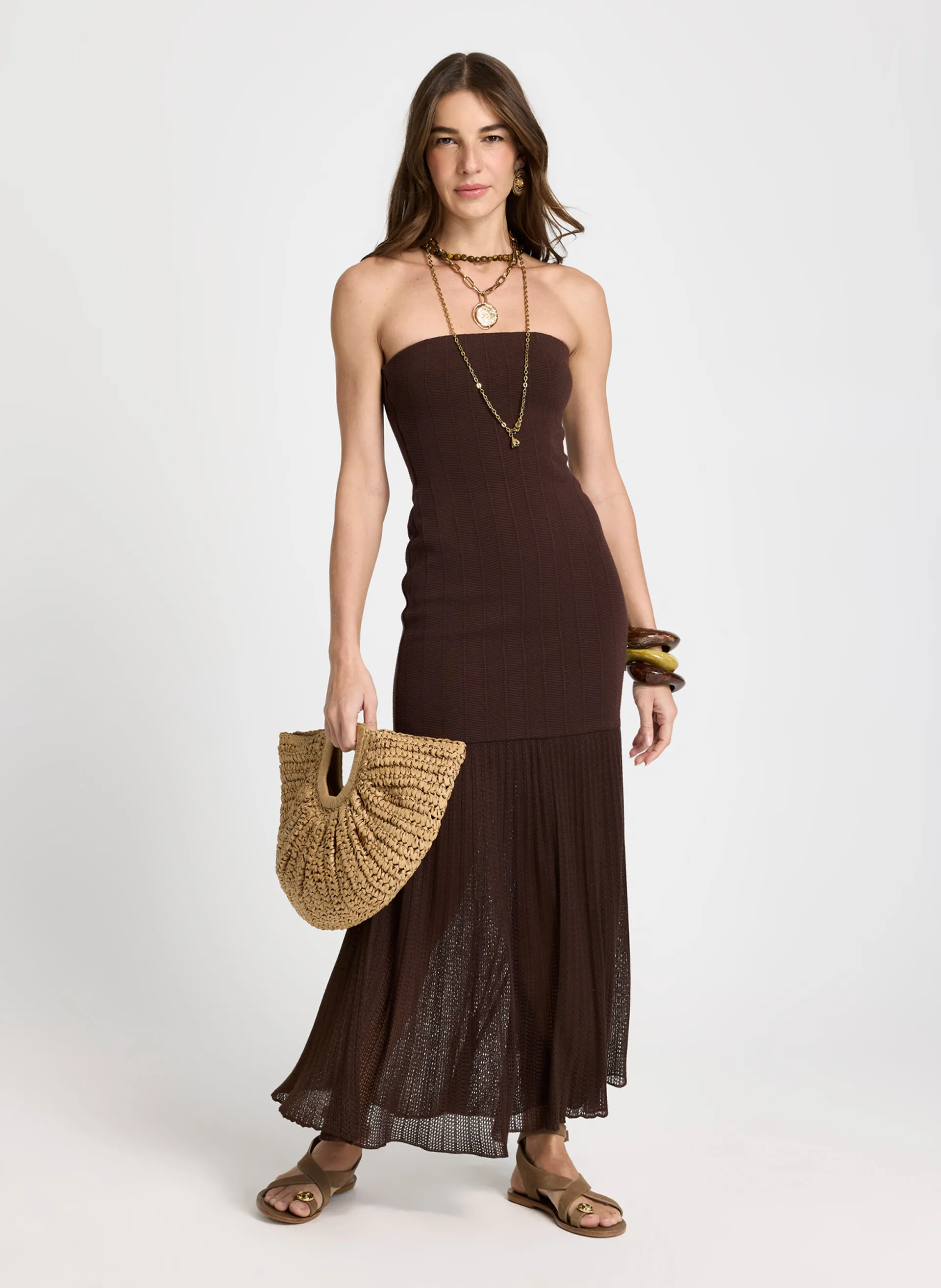 Vestido Le Lis Flor Tricot Feminino