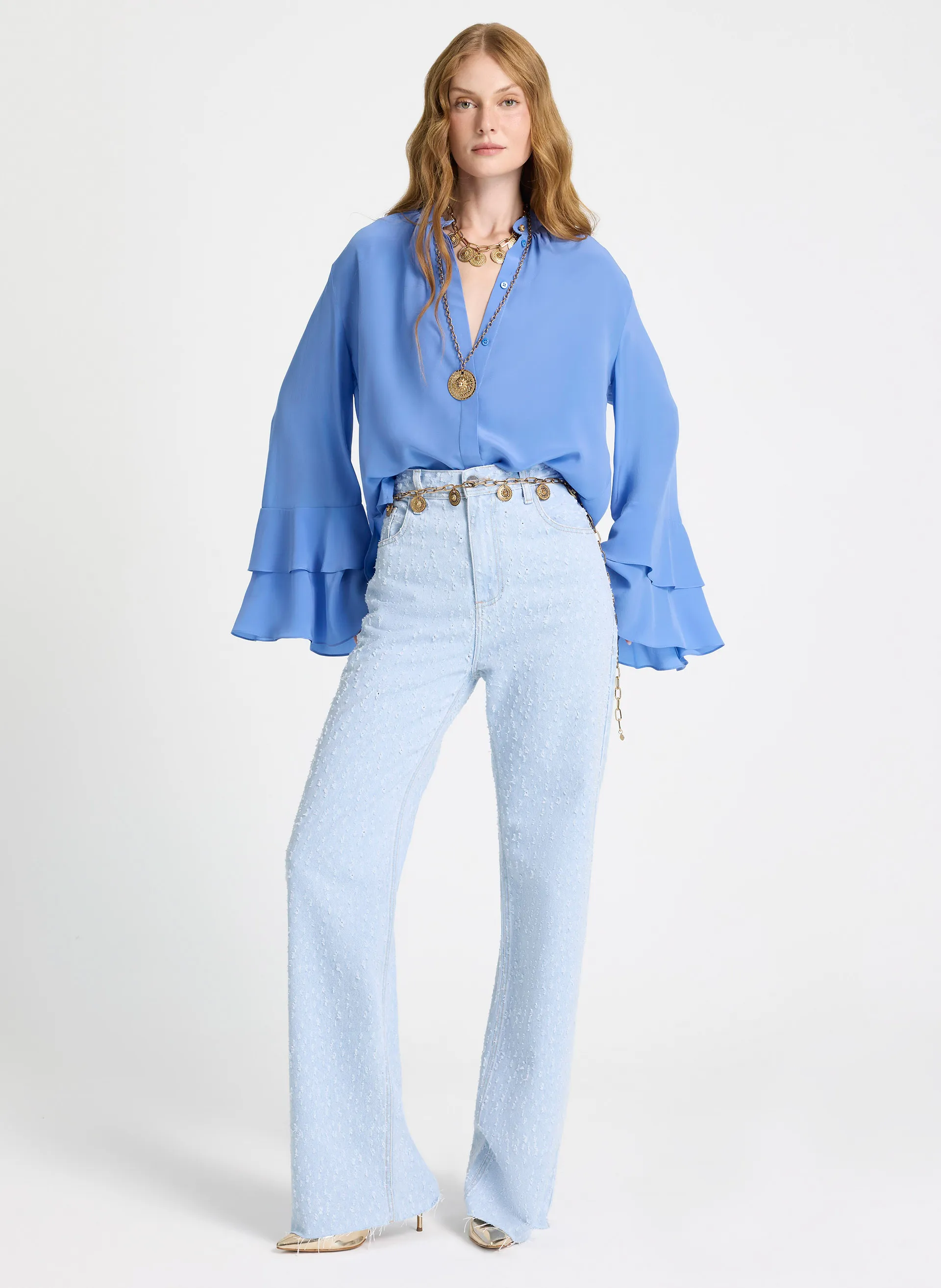 Calça Le Lis Fê Reta Jeans Feminina