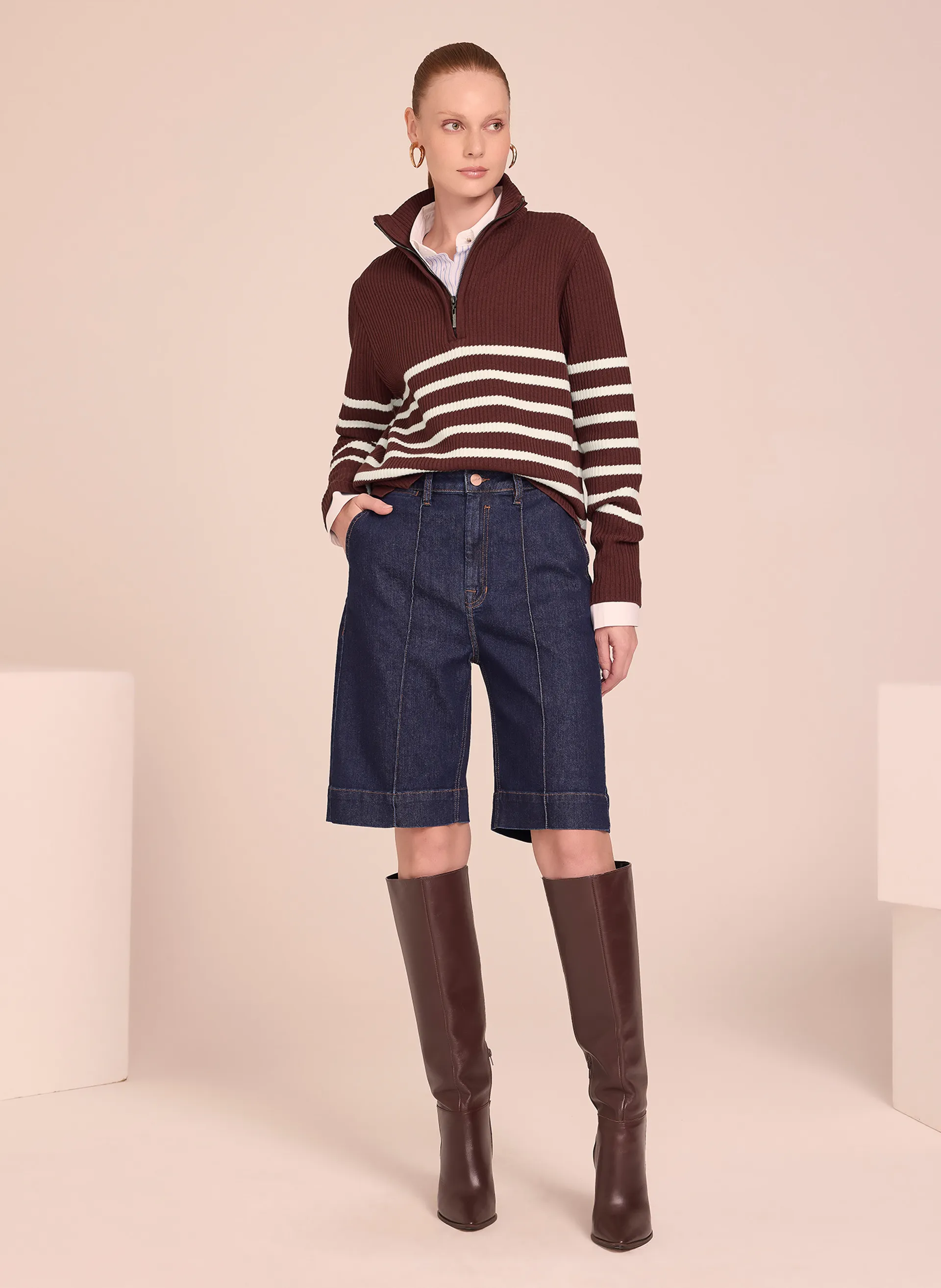 Bermuda Le Lis Fabi Jeans Feminina