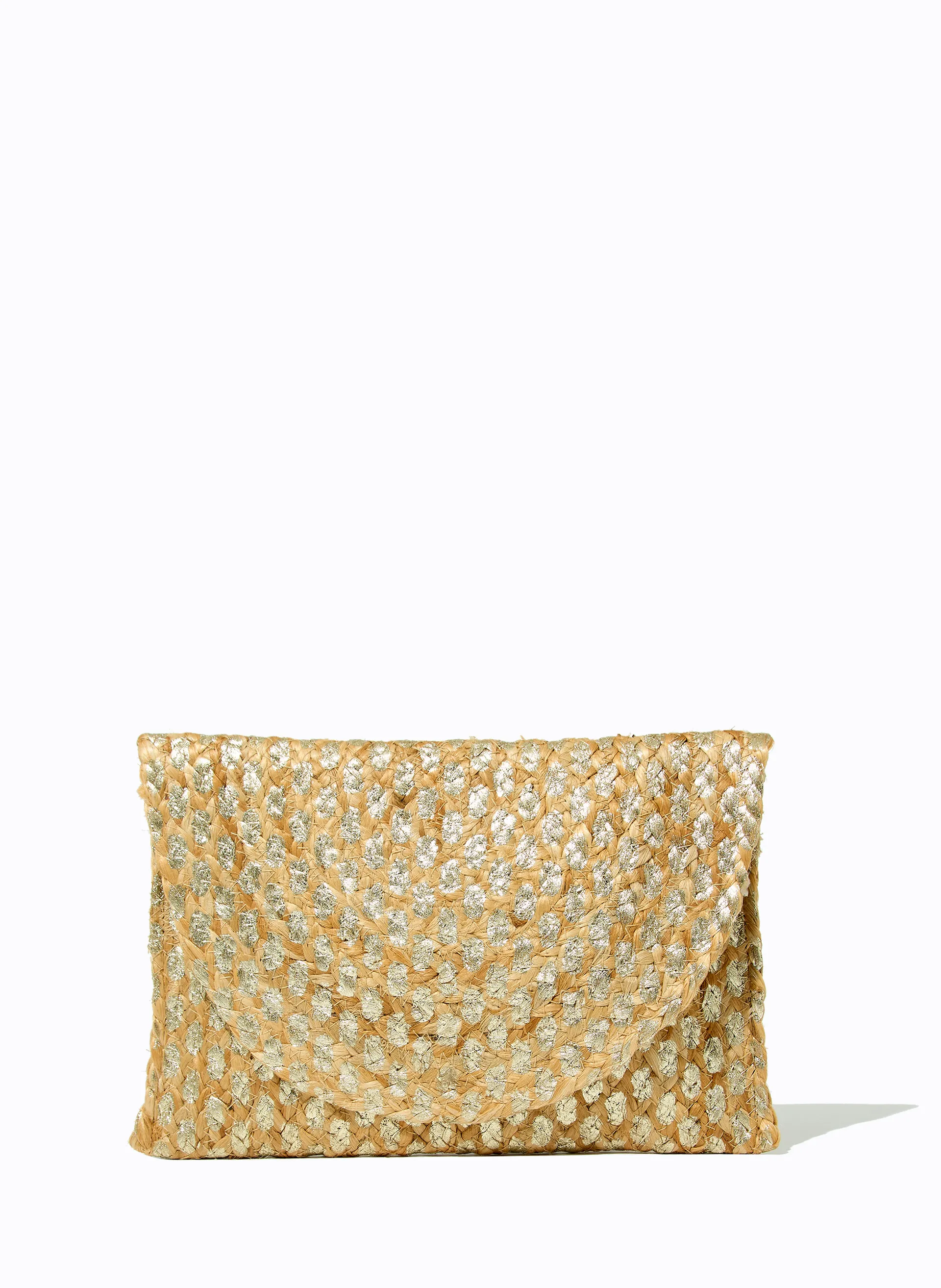 Clutch Le Lis Liana Dots Gold Feminina