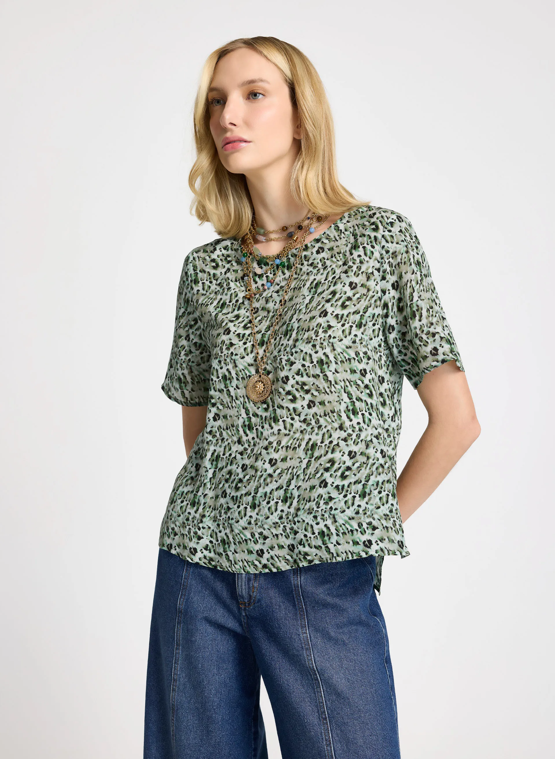 Blusa Le Lis Lica Cora Seda Feminina