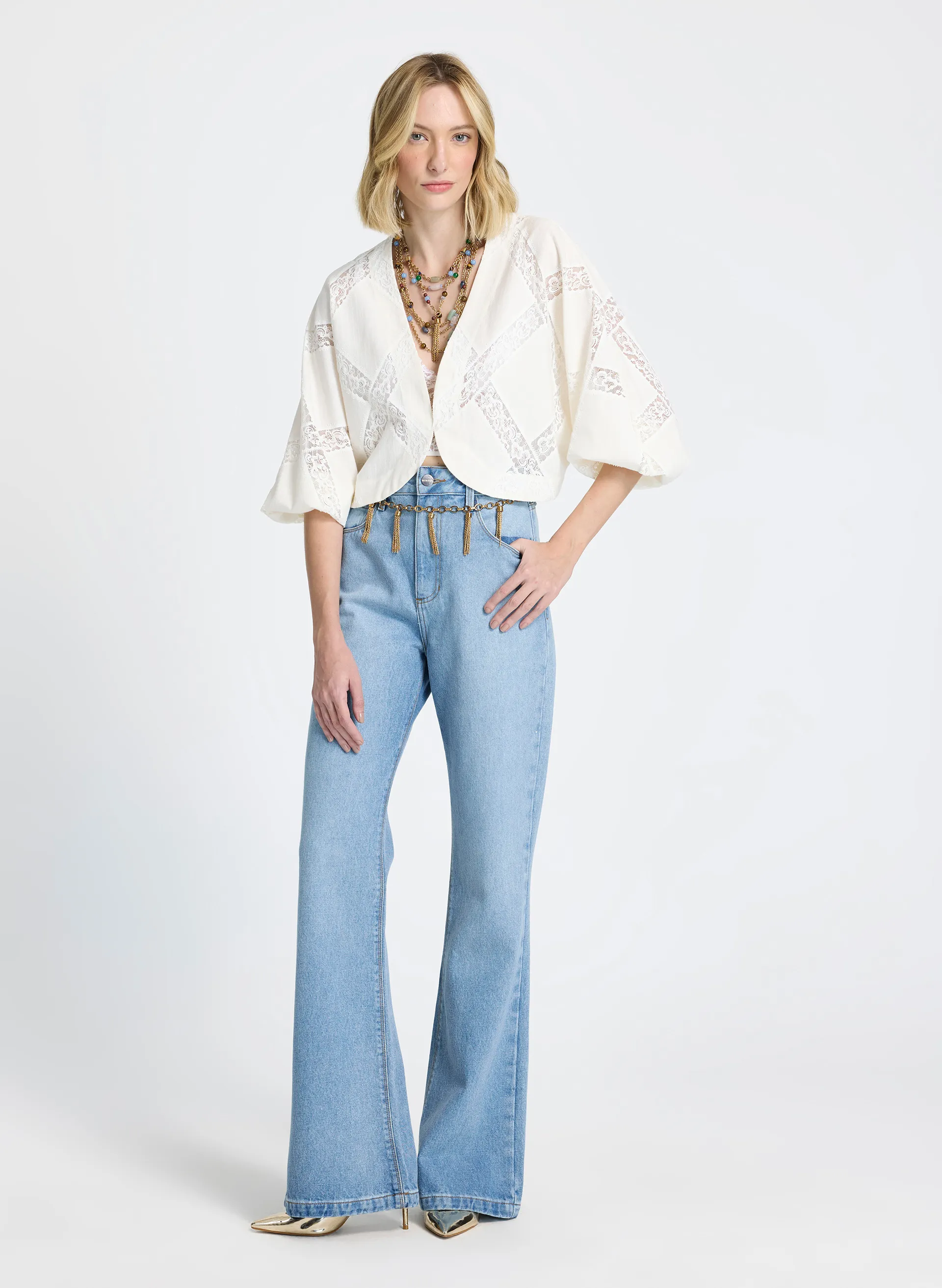 Calça Le Lis Fady Flare Jeans Feminina