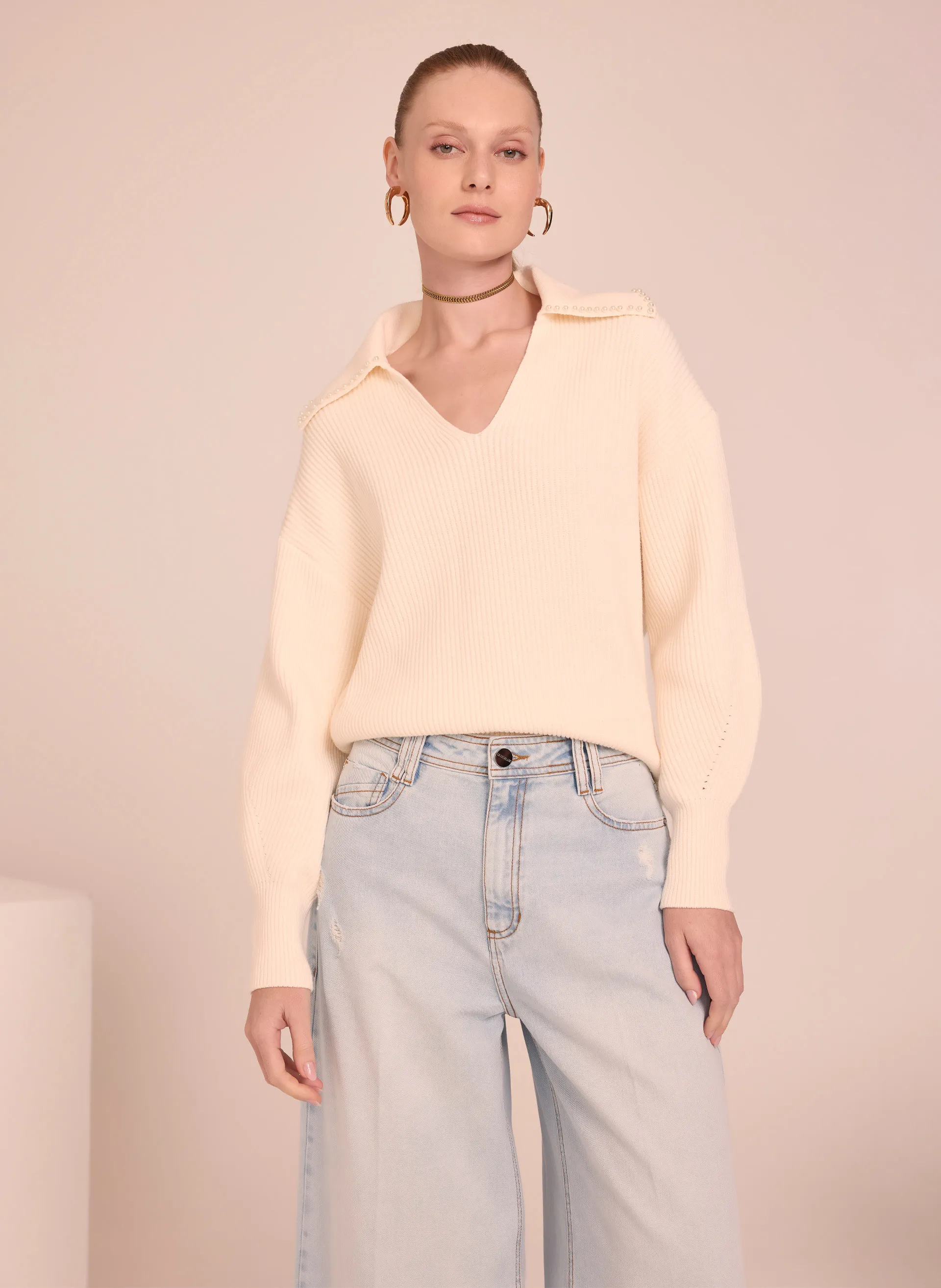 Pull Le Lis Aline Tricot Feminino