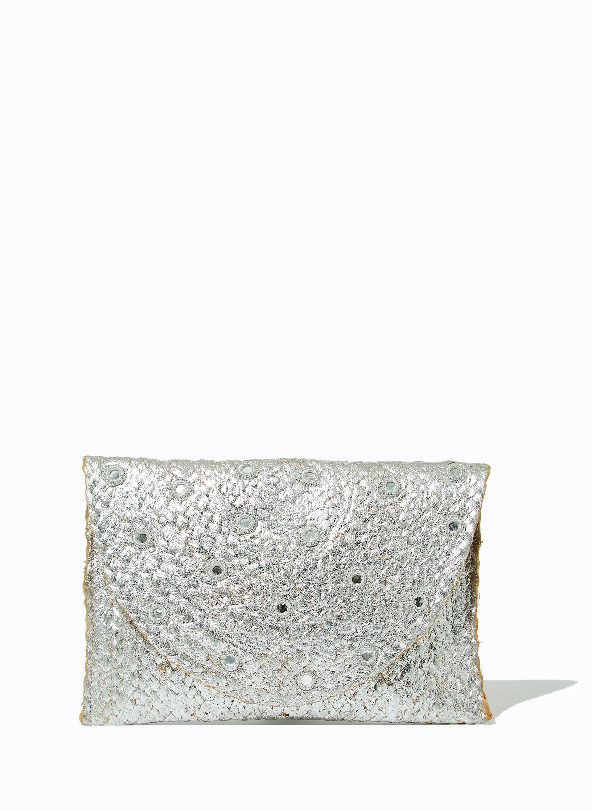 Clutch Le Lis Liana Mirror Silver Feminina