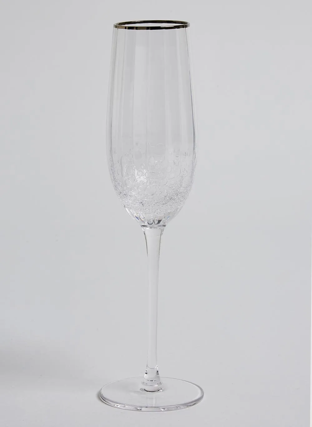 Taça Champagne Le Lis Casa Bubble Silver